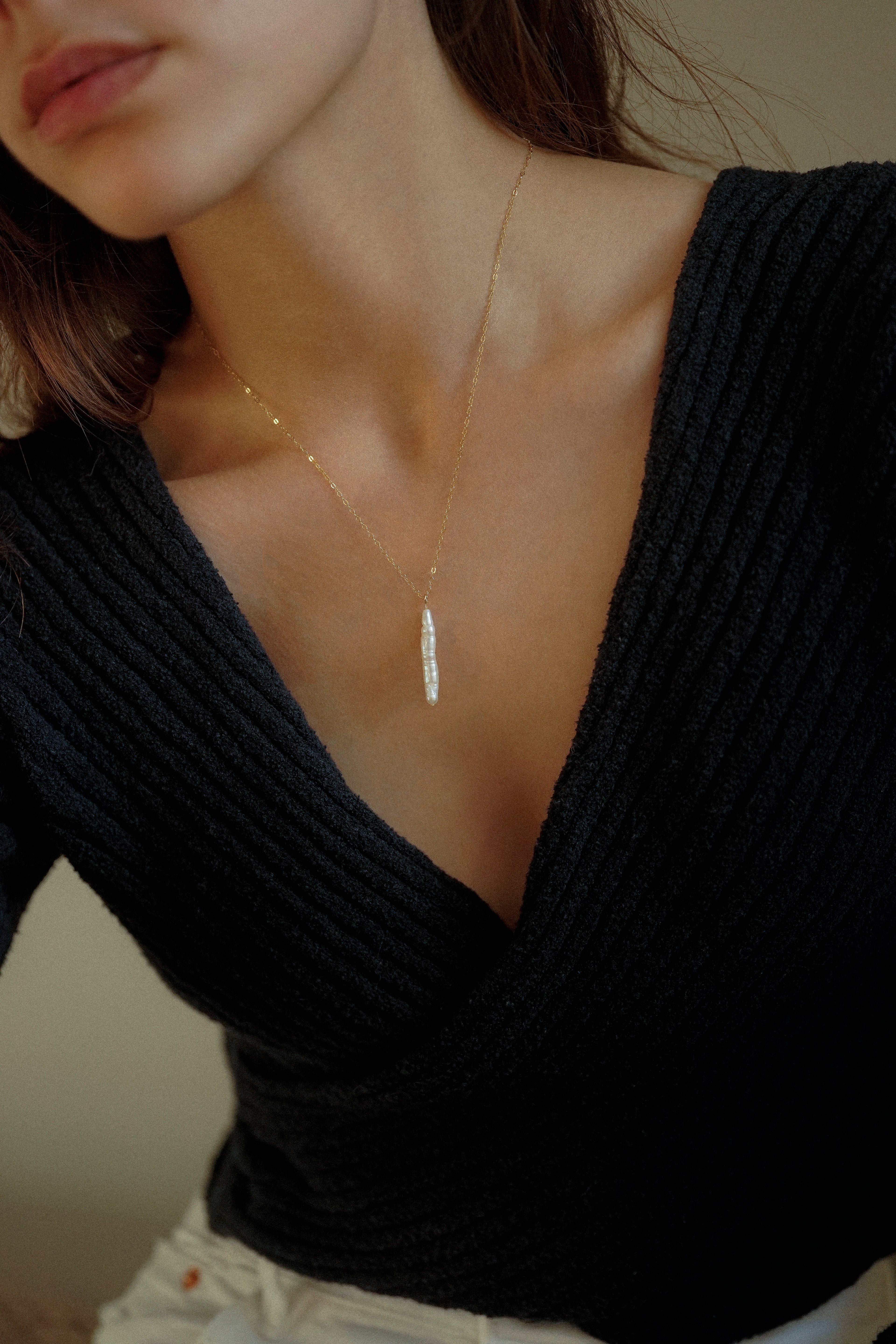 Long Freshwater Pearl Necklace