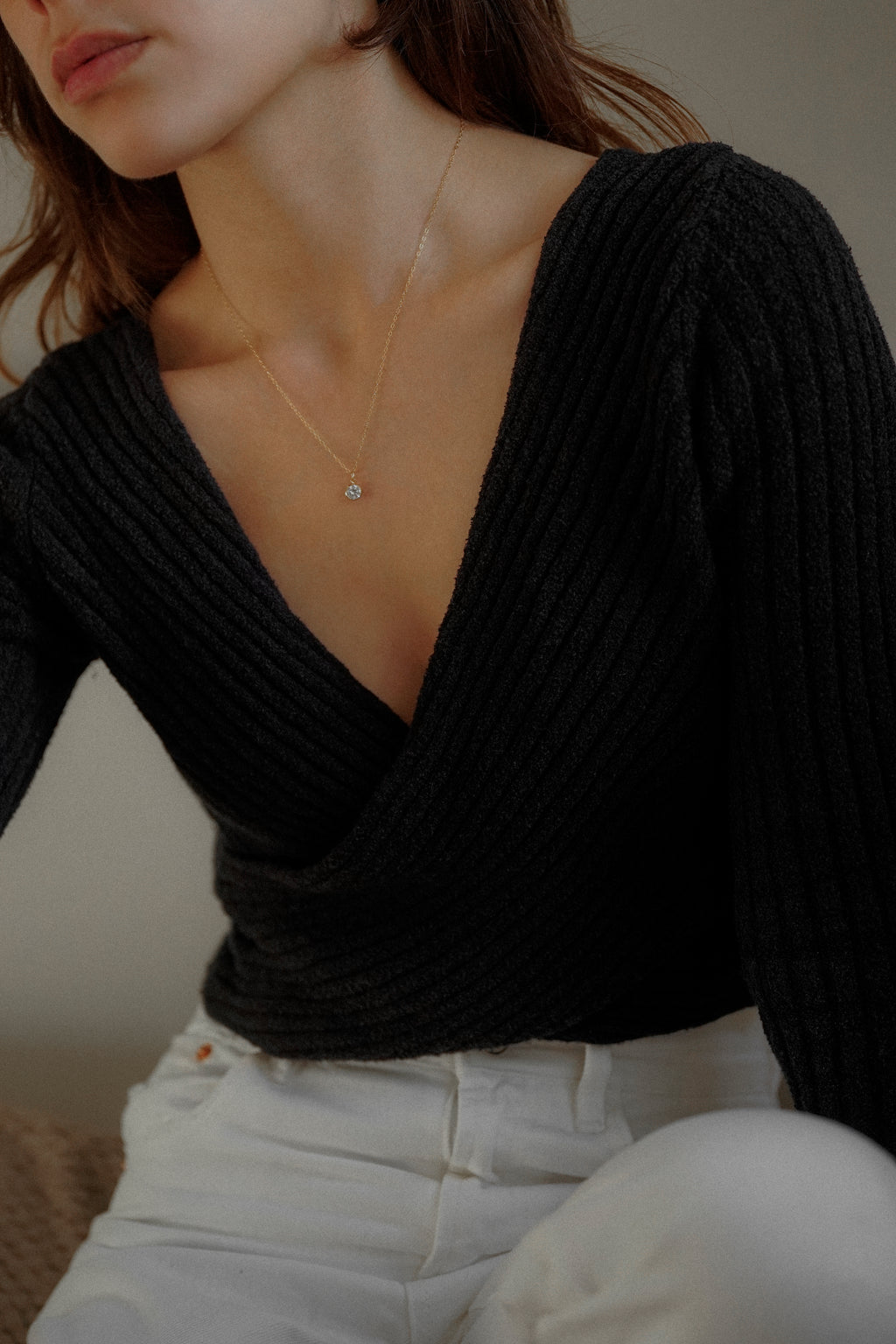 Cubic Zirconia Charm Necklace