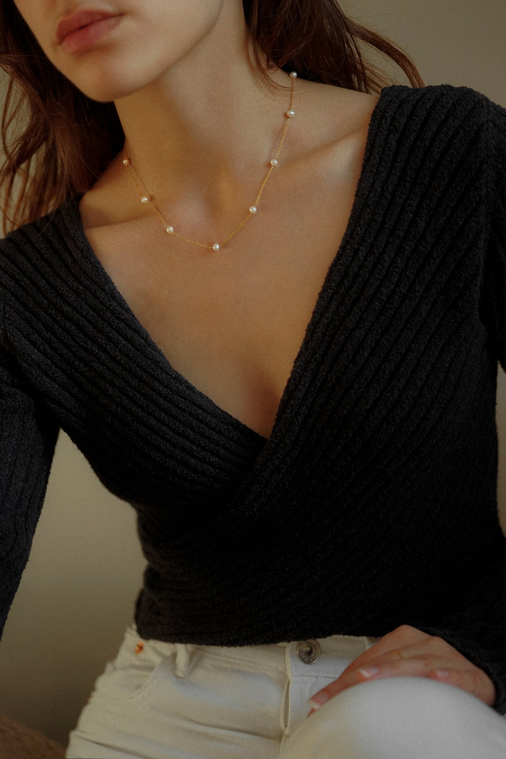 Floating Pearl Necklace
