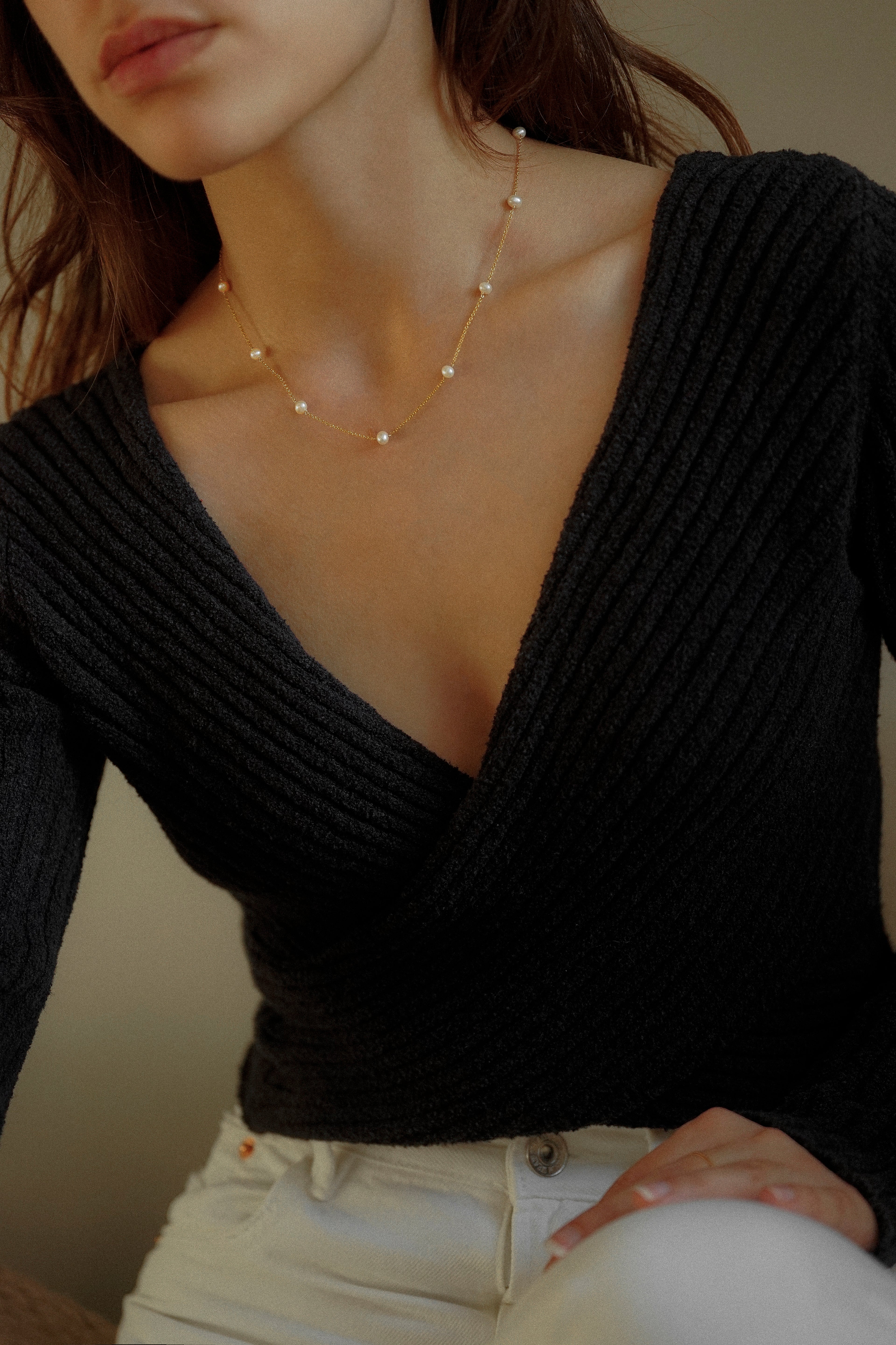Floating Pearl Necklace