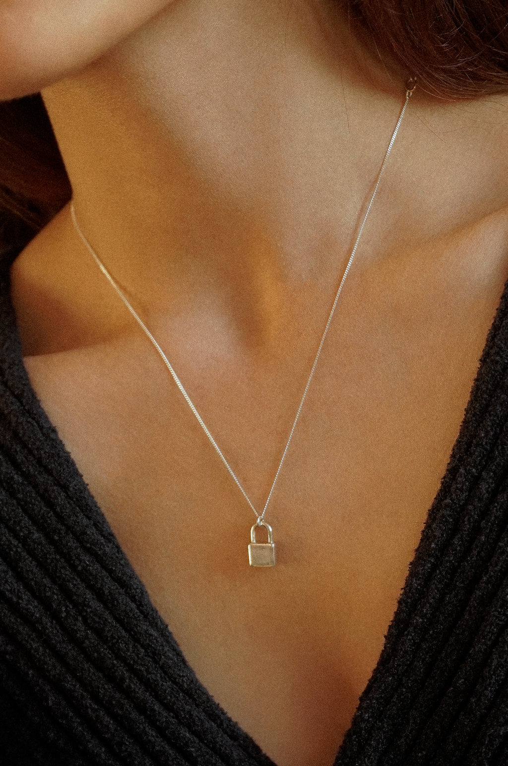 Padlock Pendant Necklace