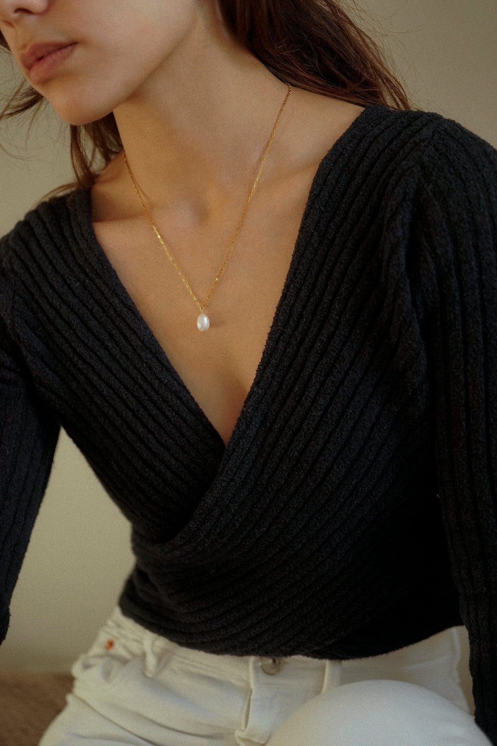 Freshwater Pearl Charm Necklace
