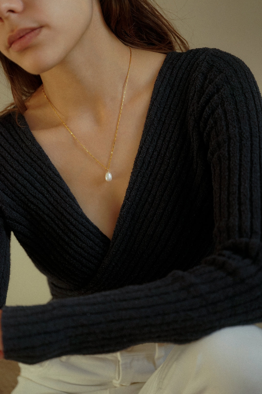 Freshwater Pearl Charm Necklace