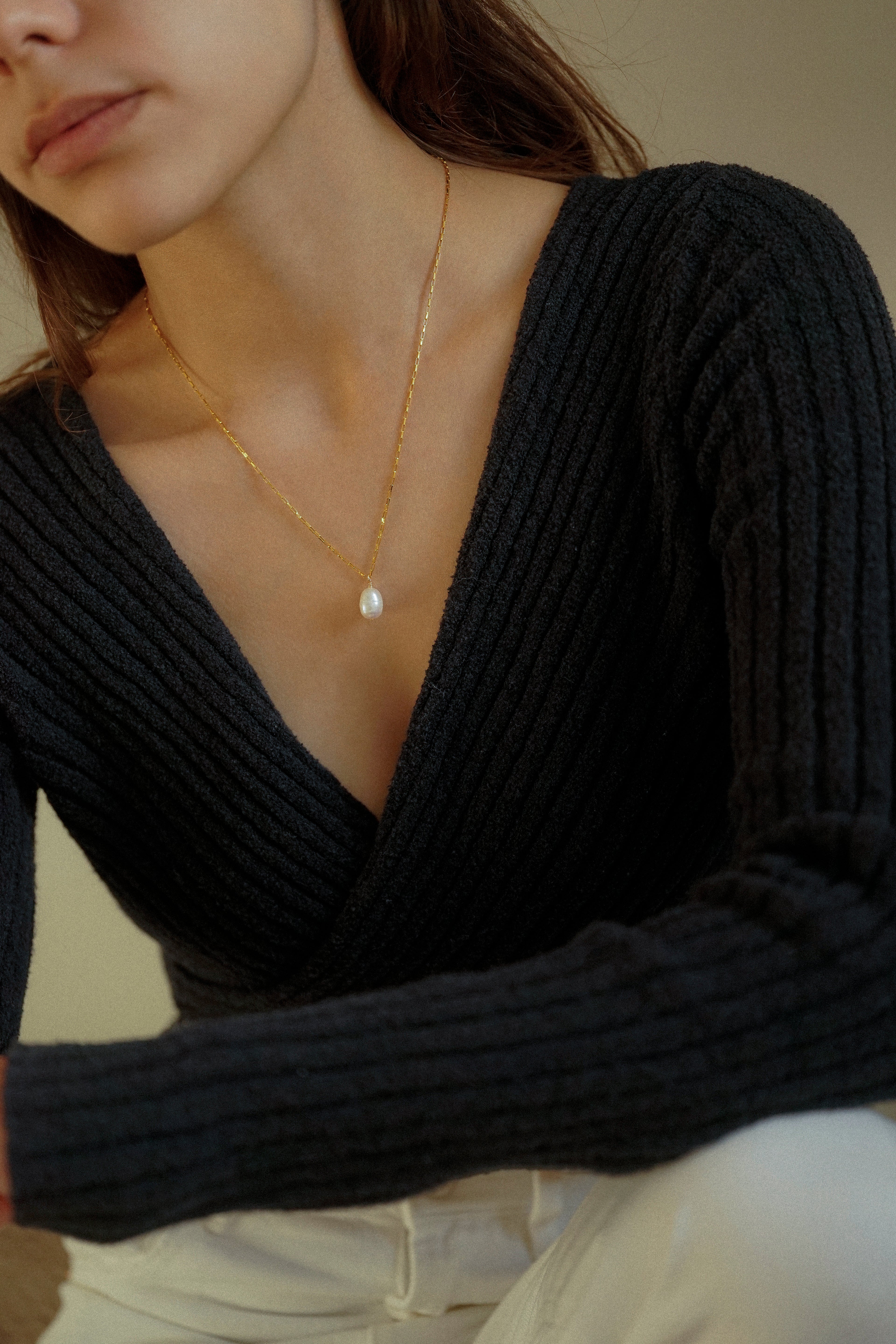 Freshwater Pearl Charm Necklace