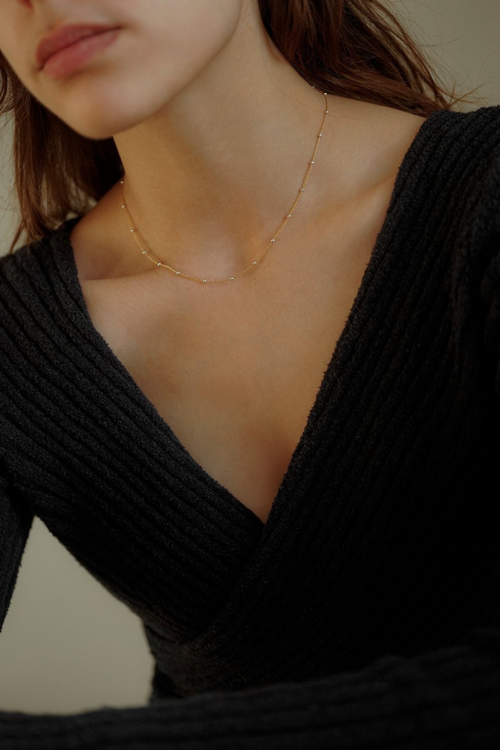 Mixed Metal Satellite Necklace