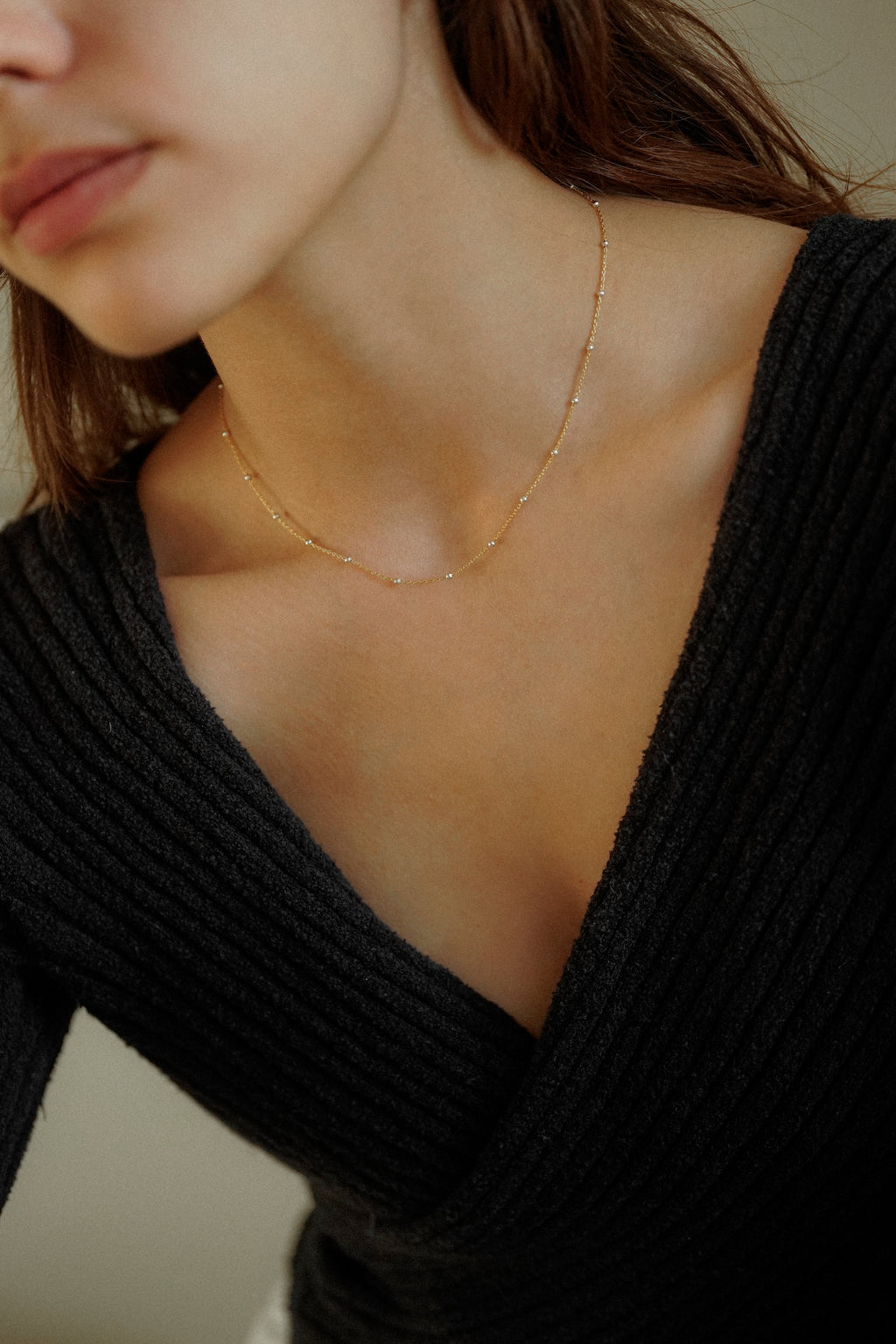 Mixed Metal Satellite Necklace