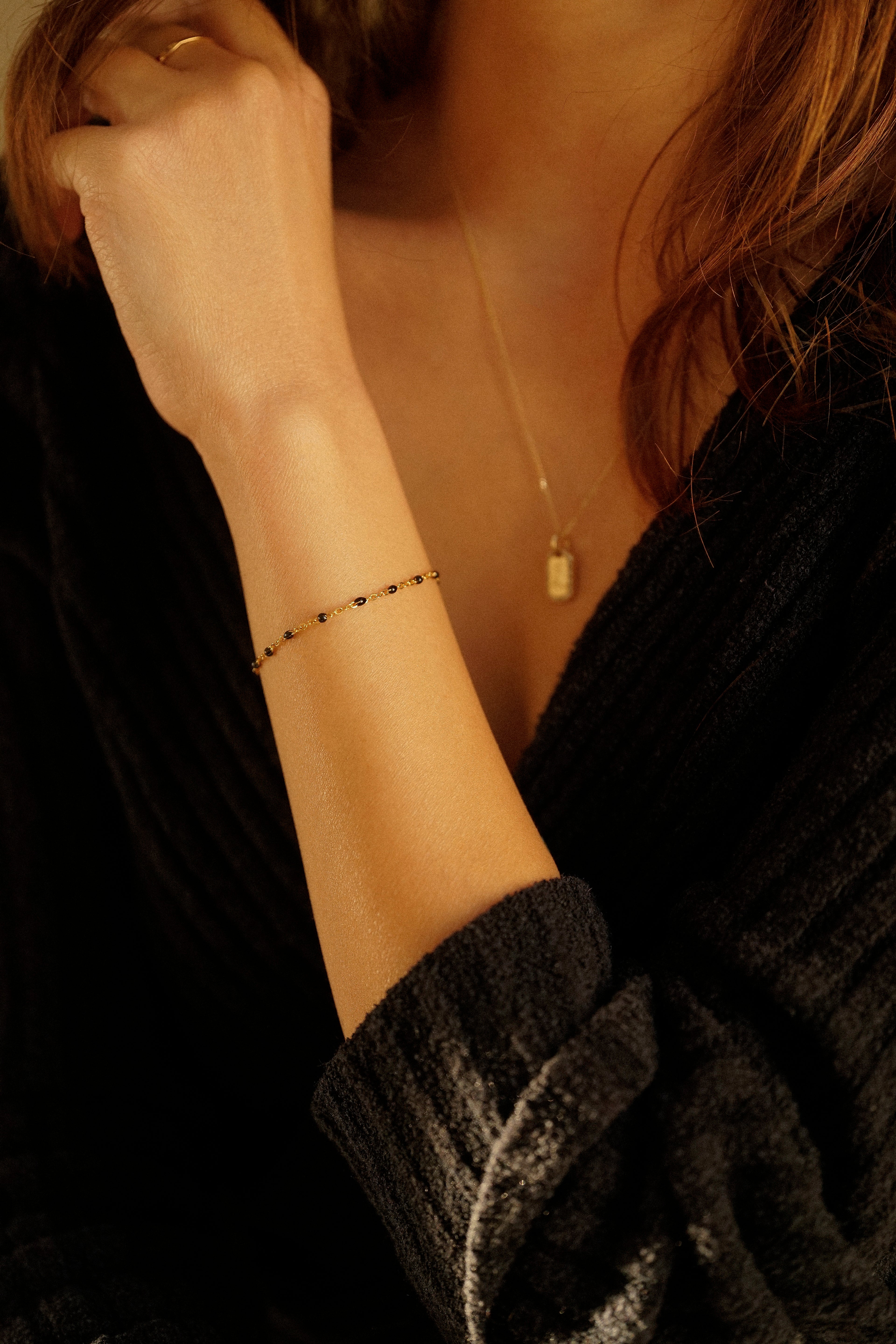 Black Enamel Bracelet