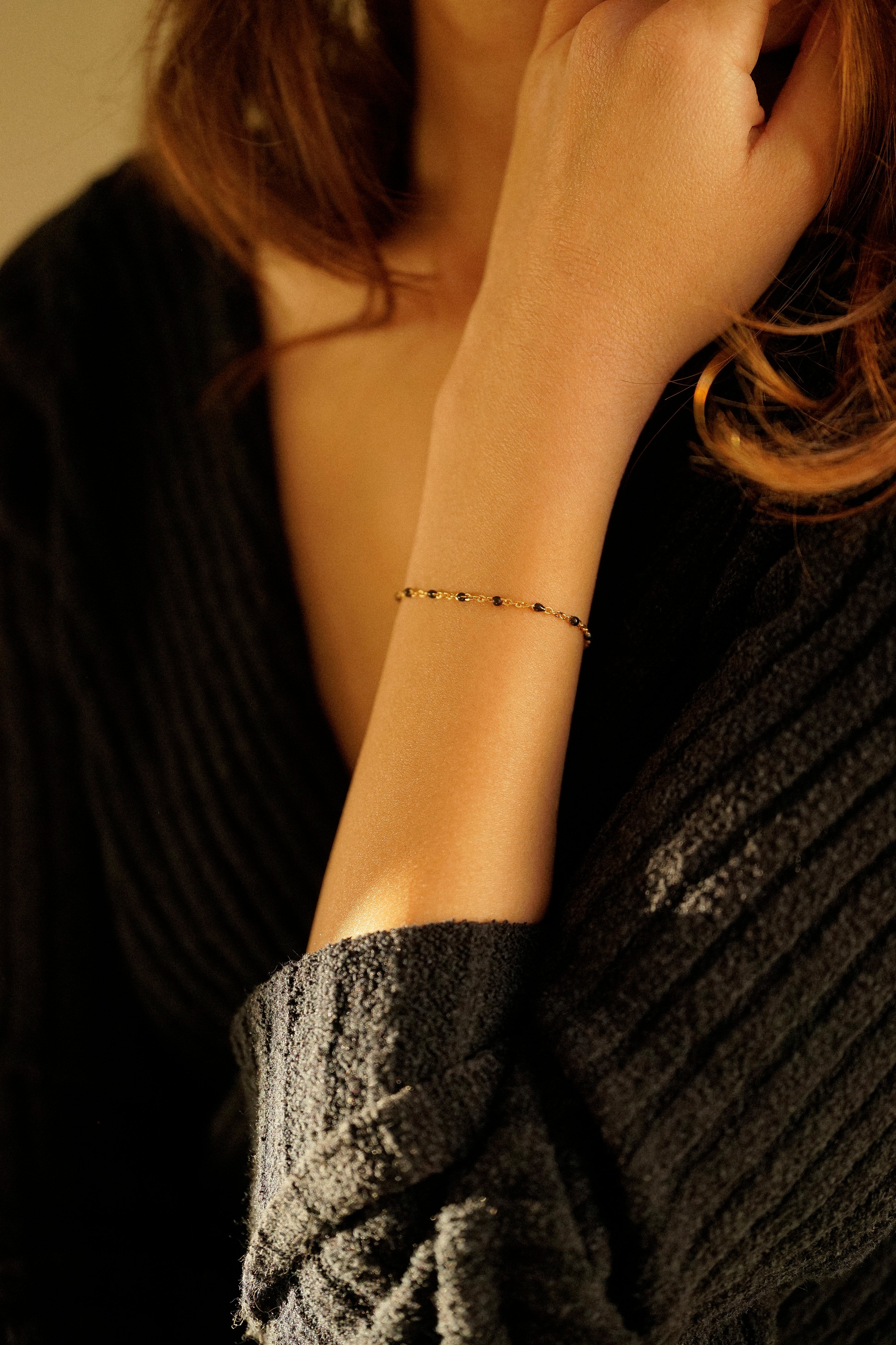 Black Enamel Bracelet