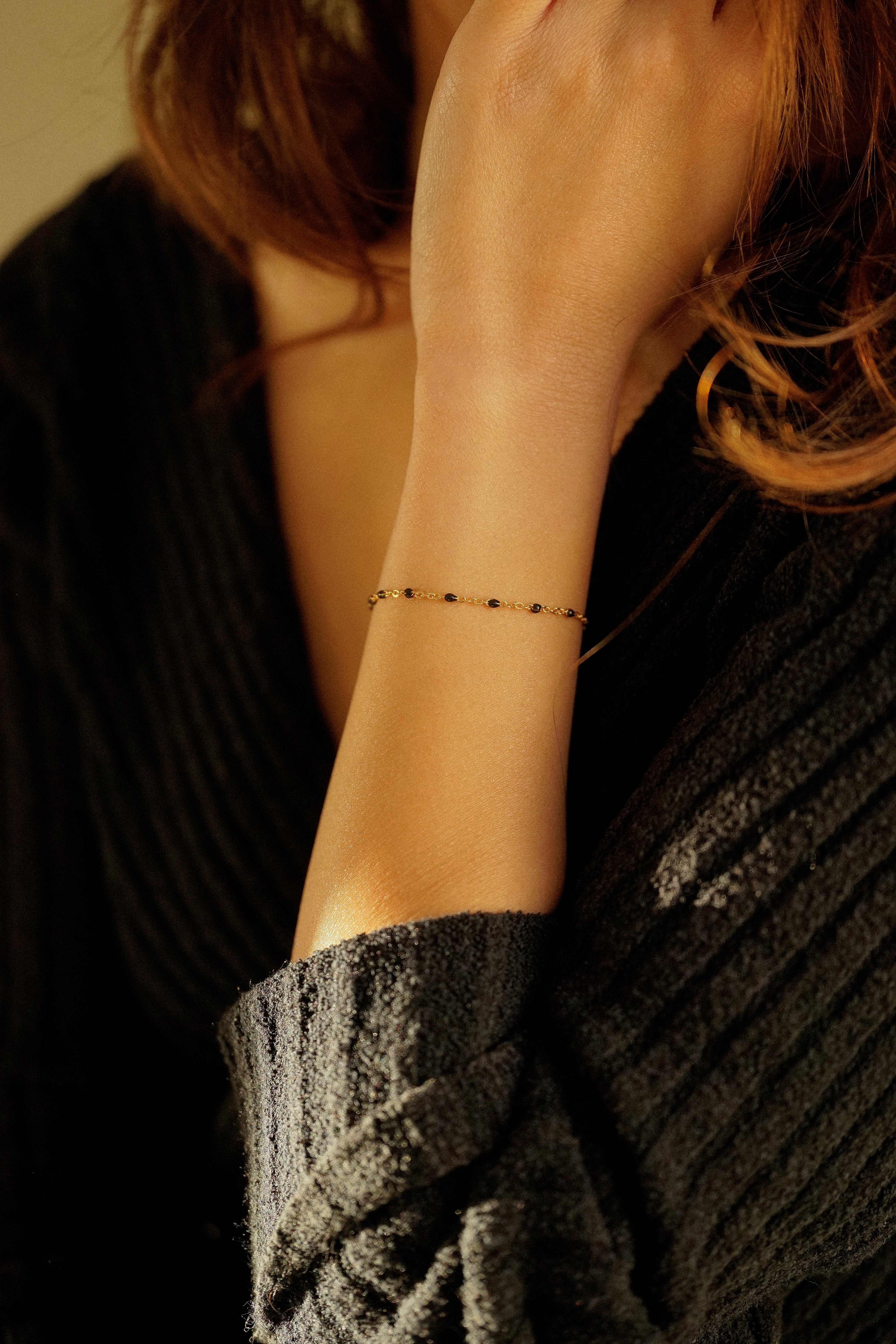 Black Enamel Bracelet