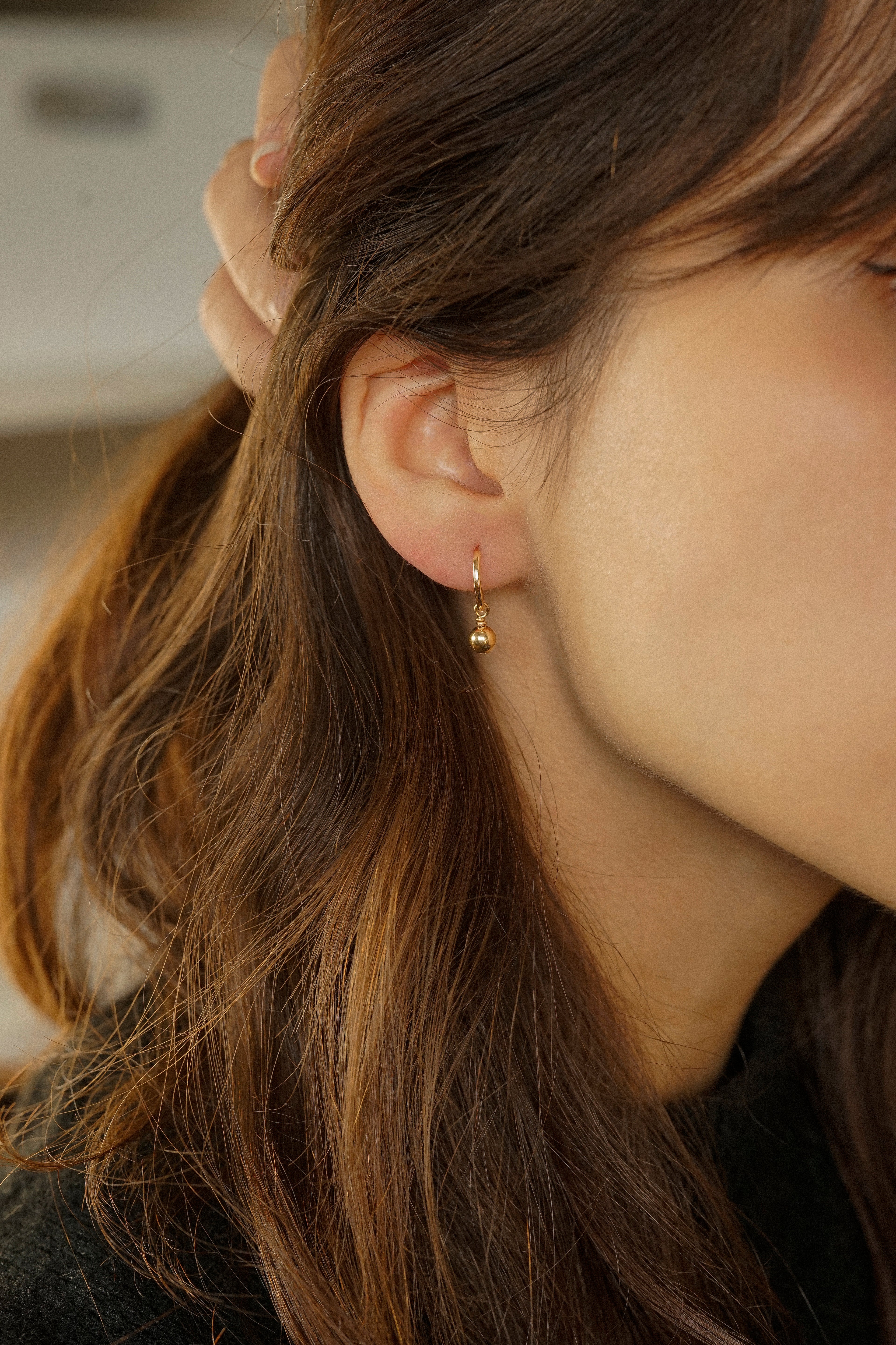 Ball Huggie Earrings