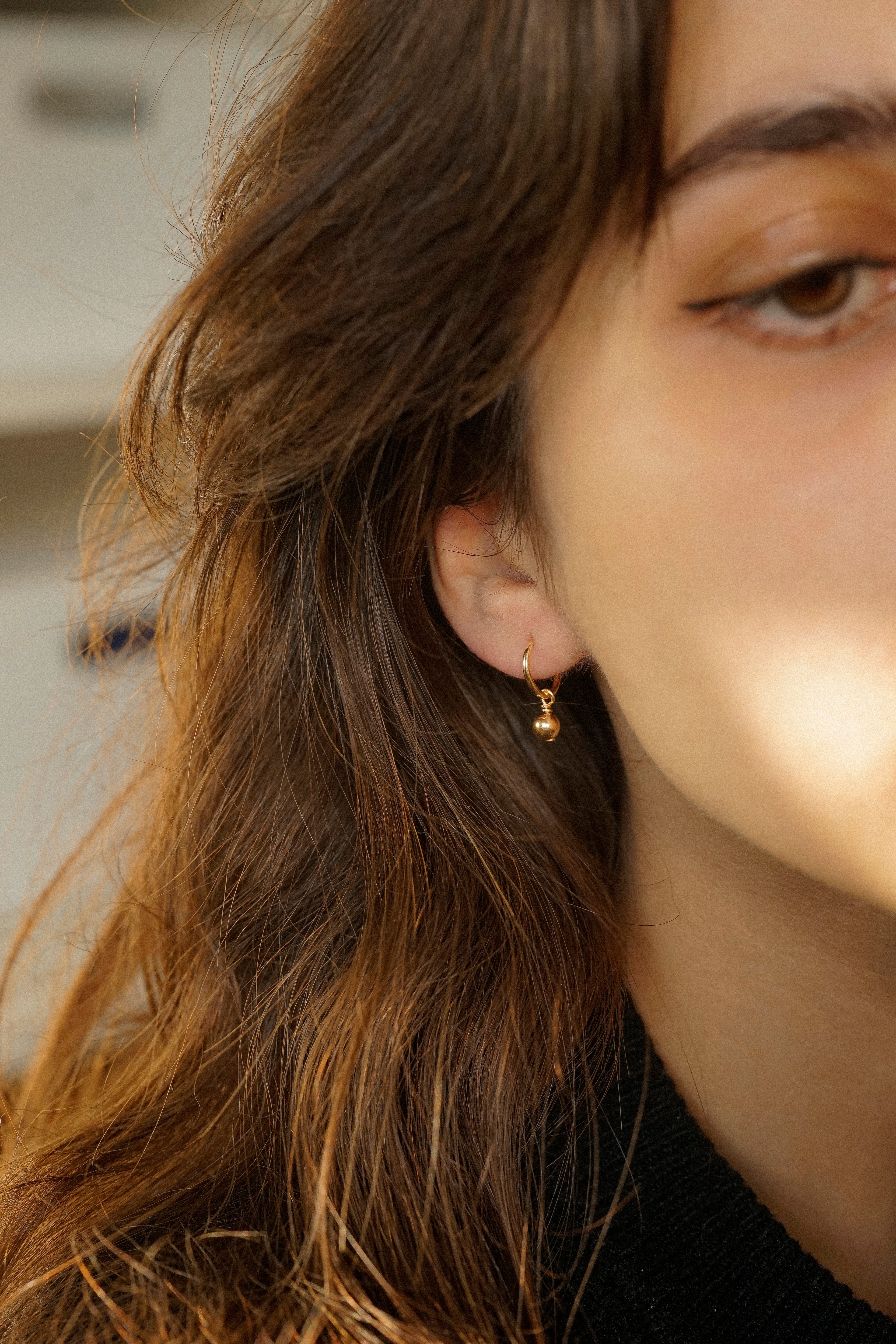 Ball Huggie Earrings