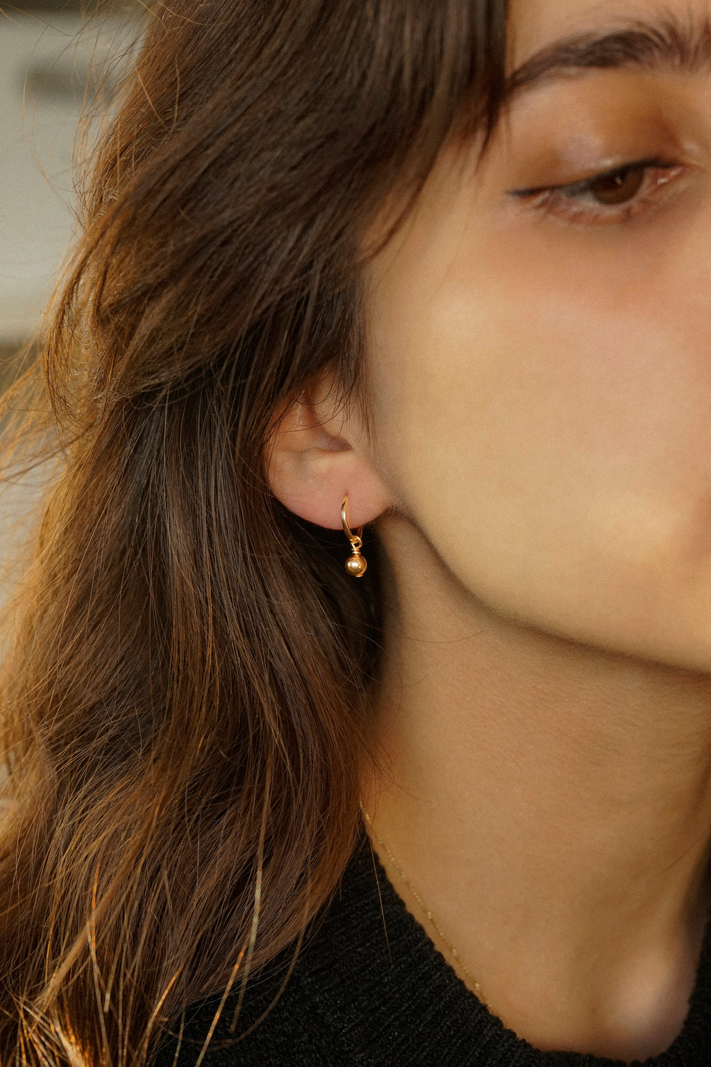 Ball Huggie Earrings