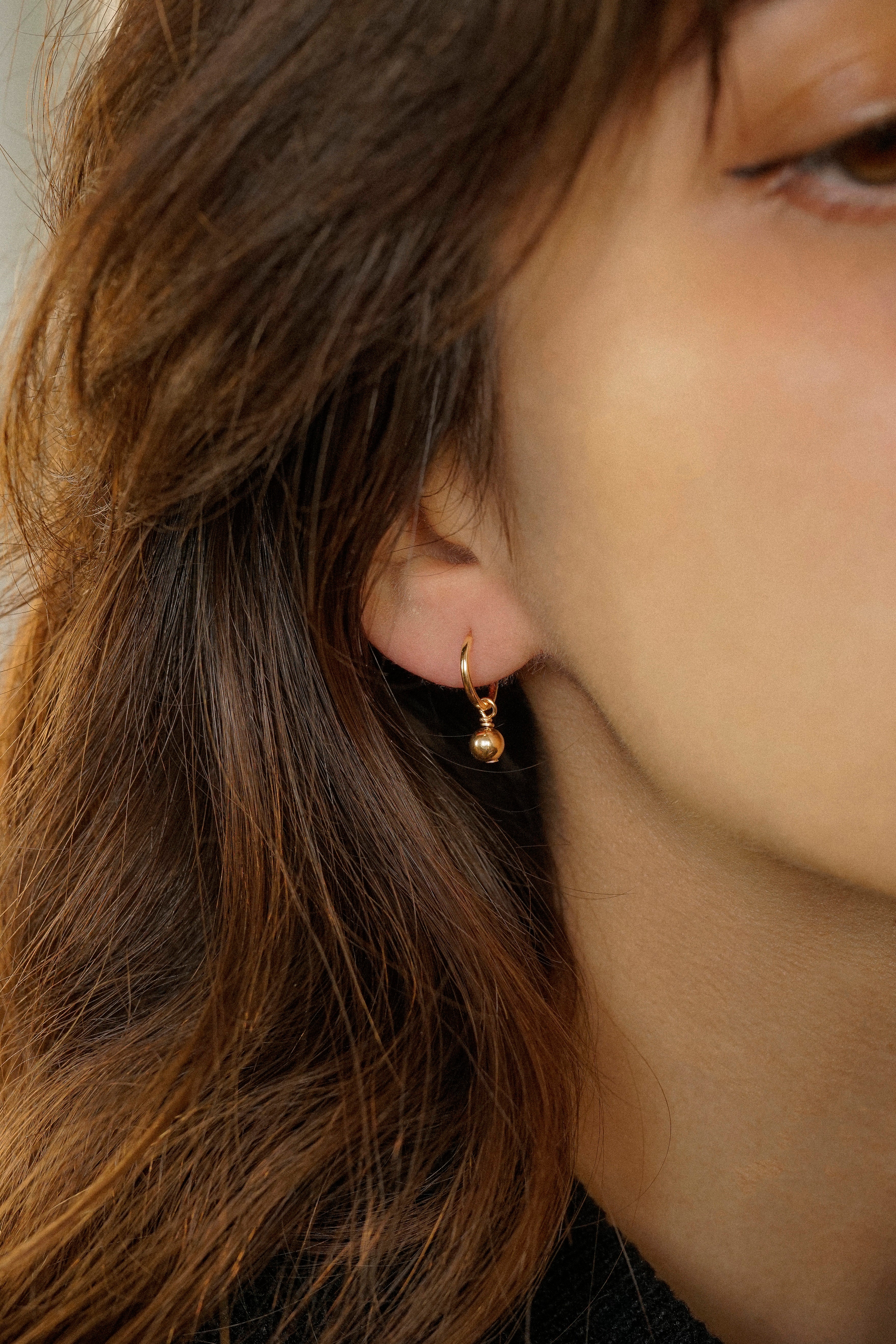 Ball Huggie Earrings