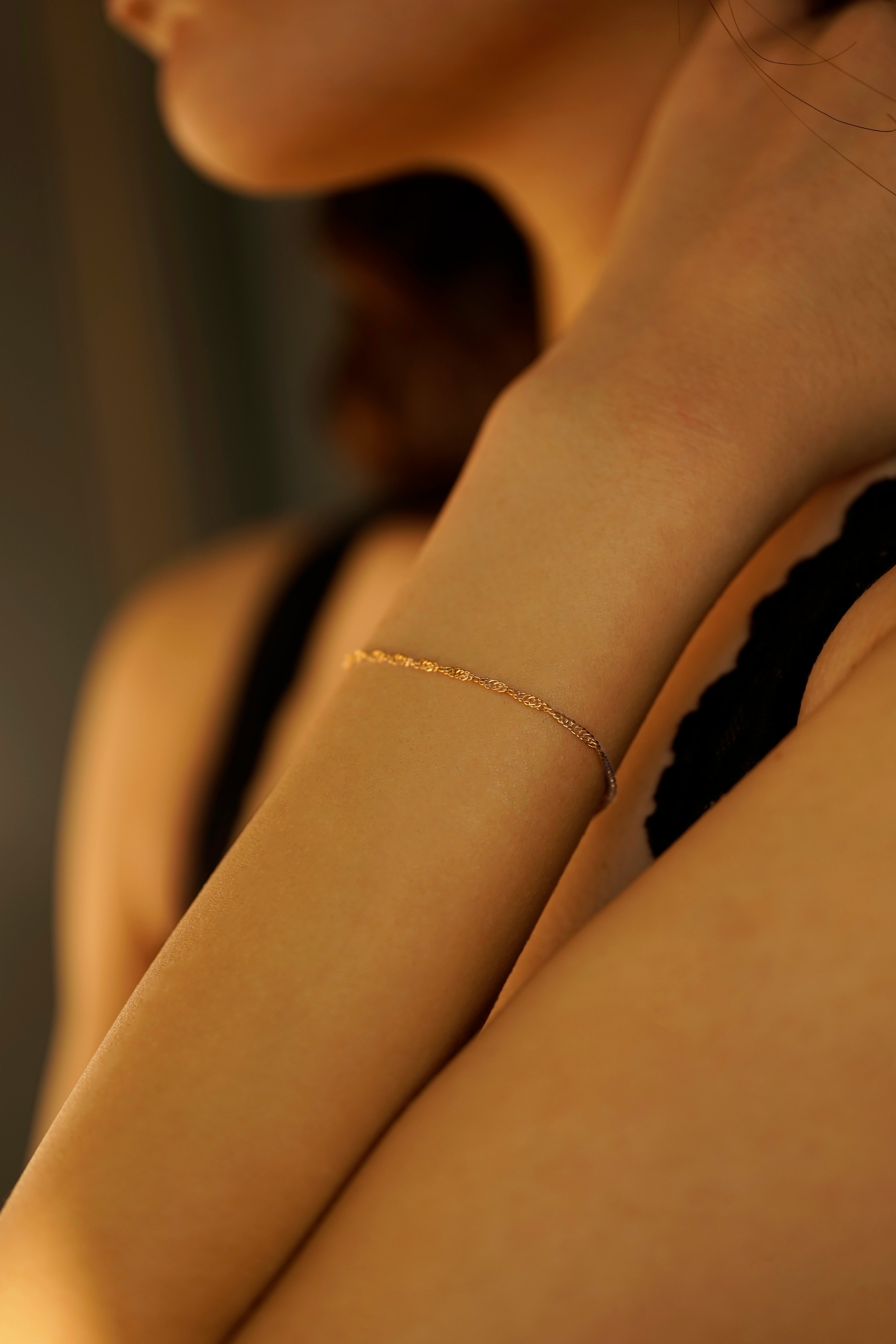 Singapore Twist Chain Bracelet