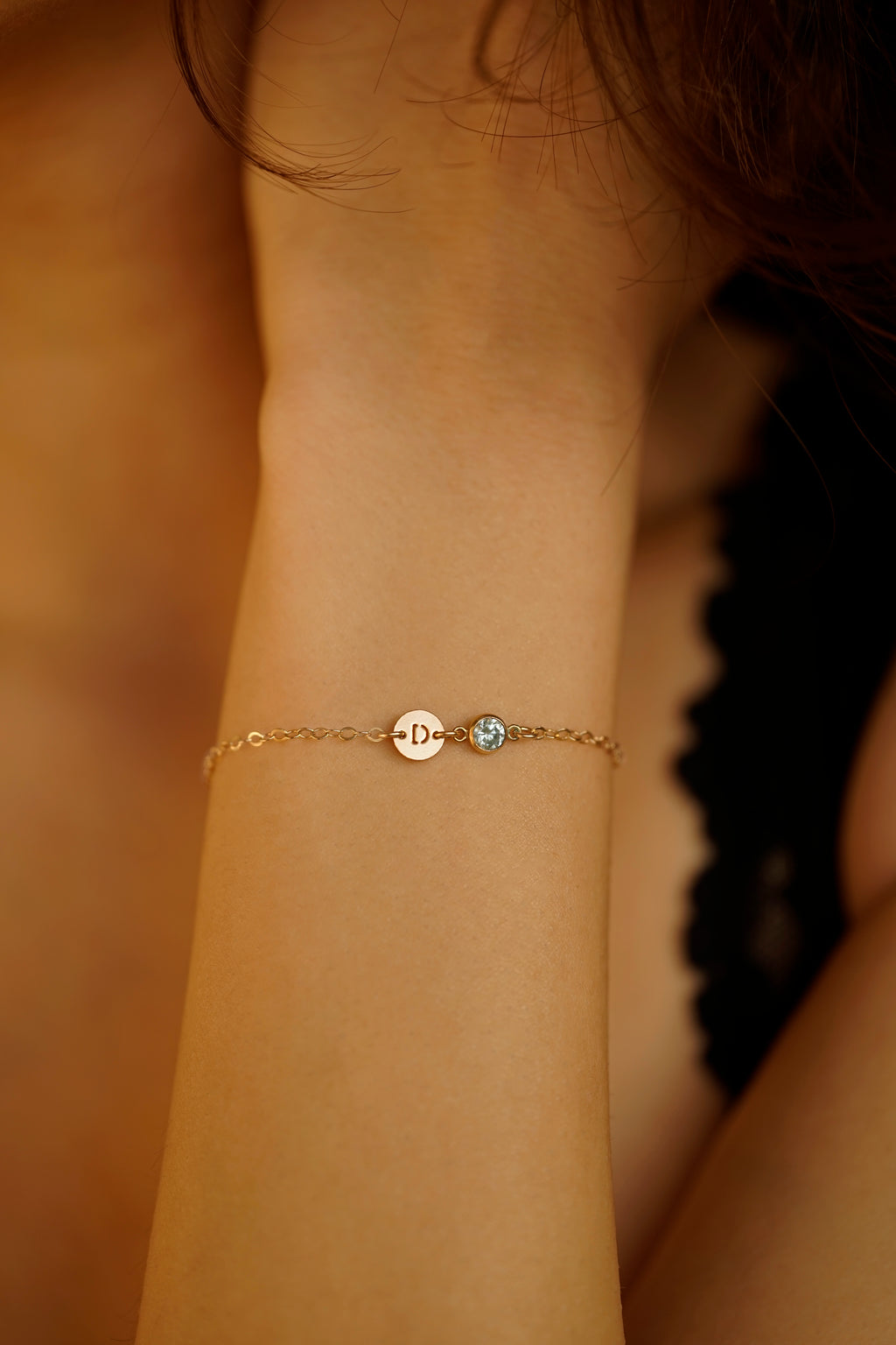 Letter Birthstone Bracelet