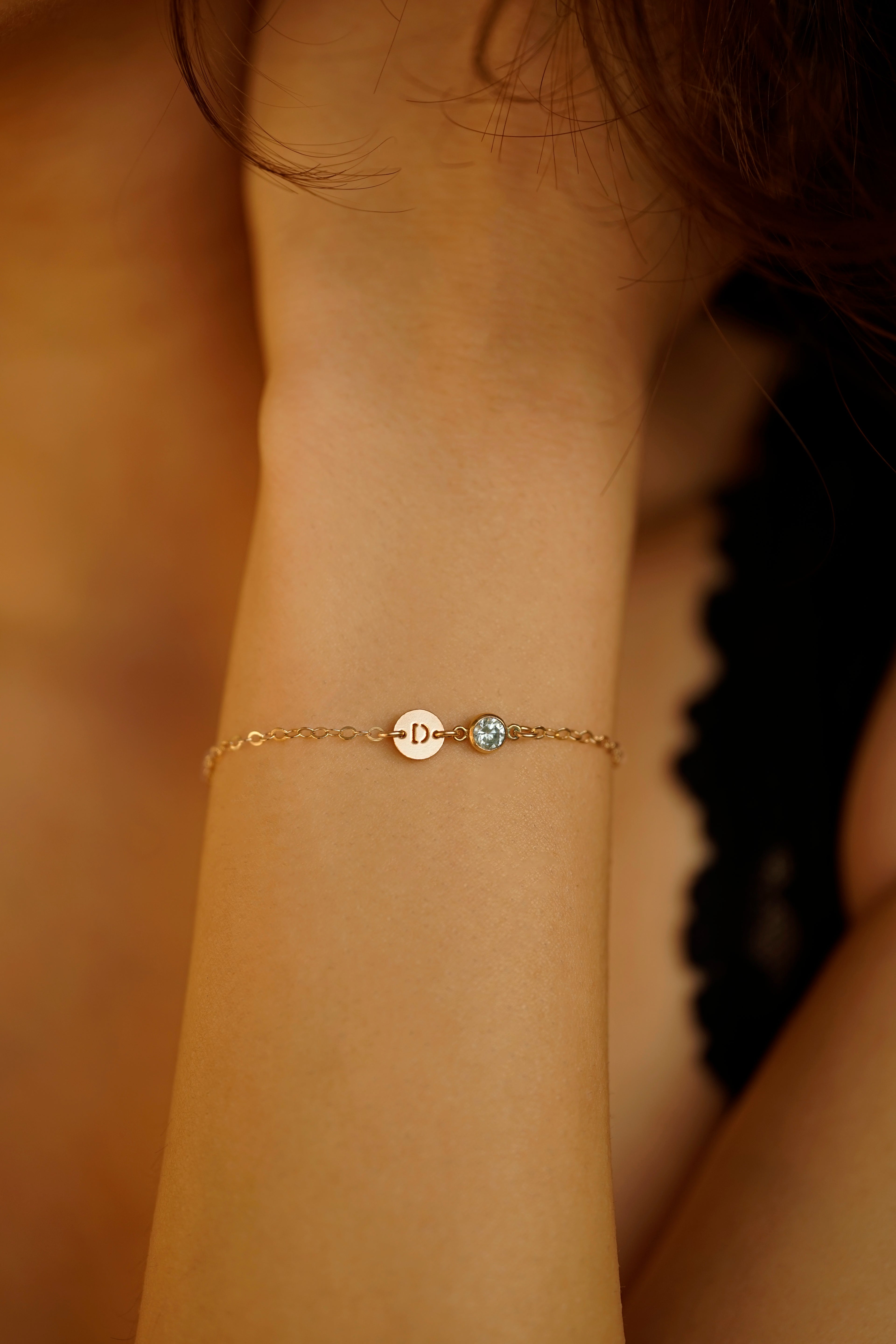 Letter Birthstone Bracelet