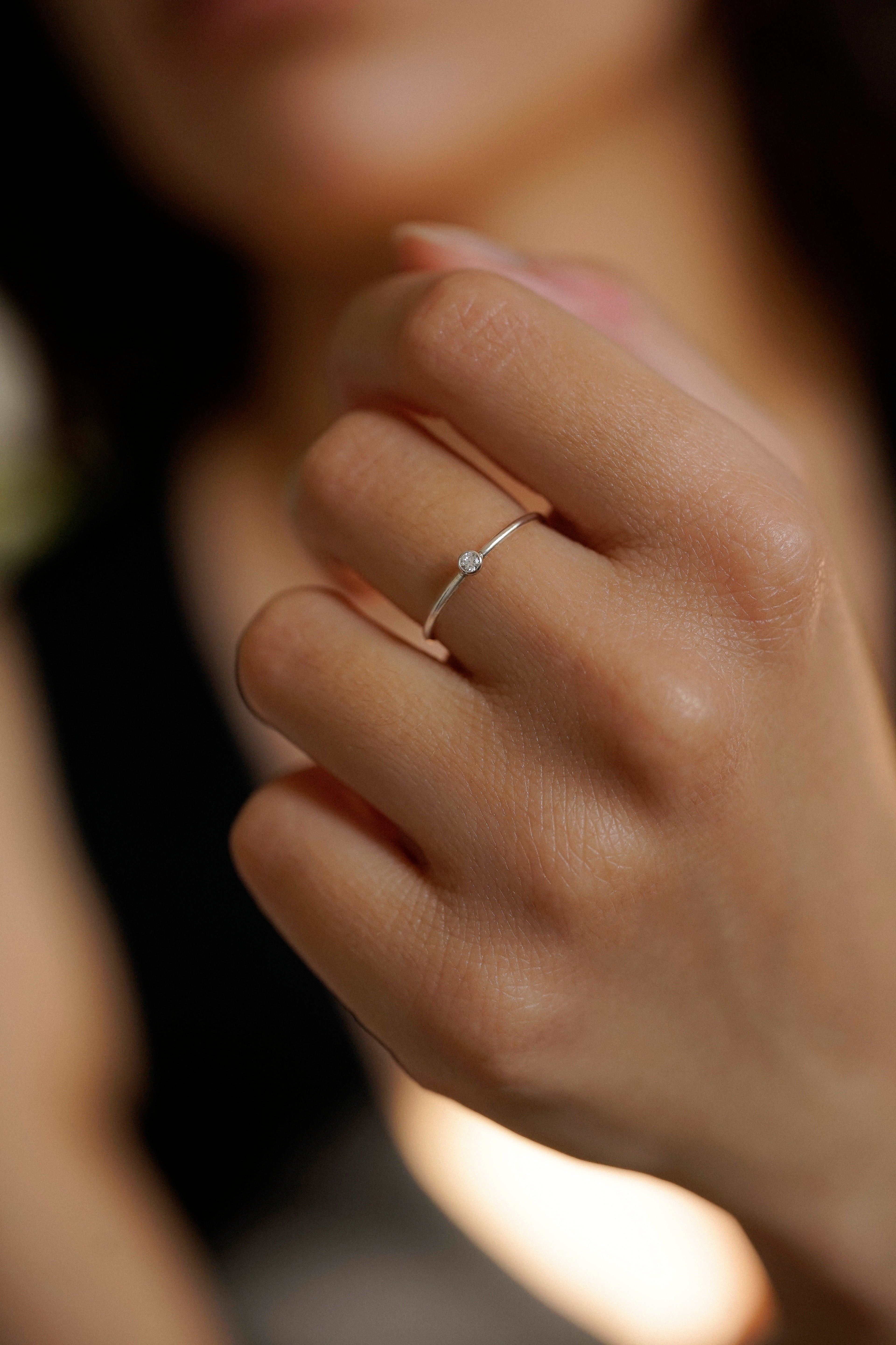 Dainty Cubic Zirconia Ring