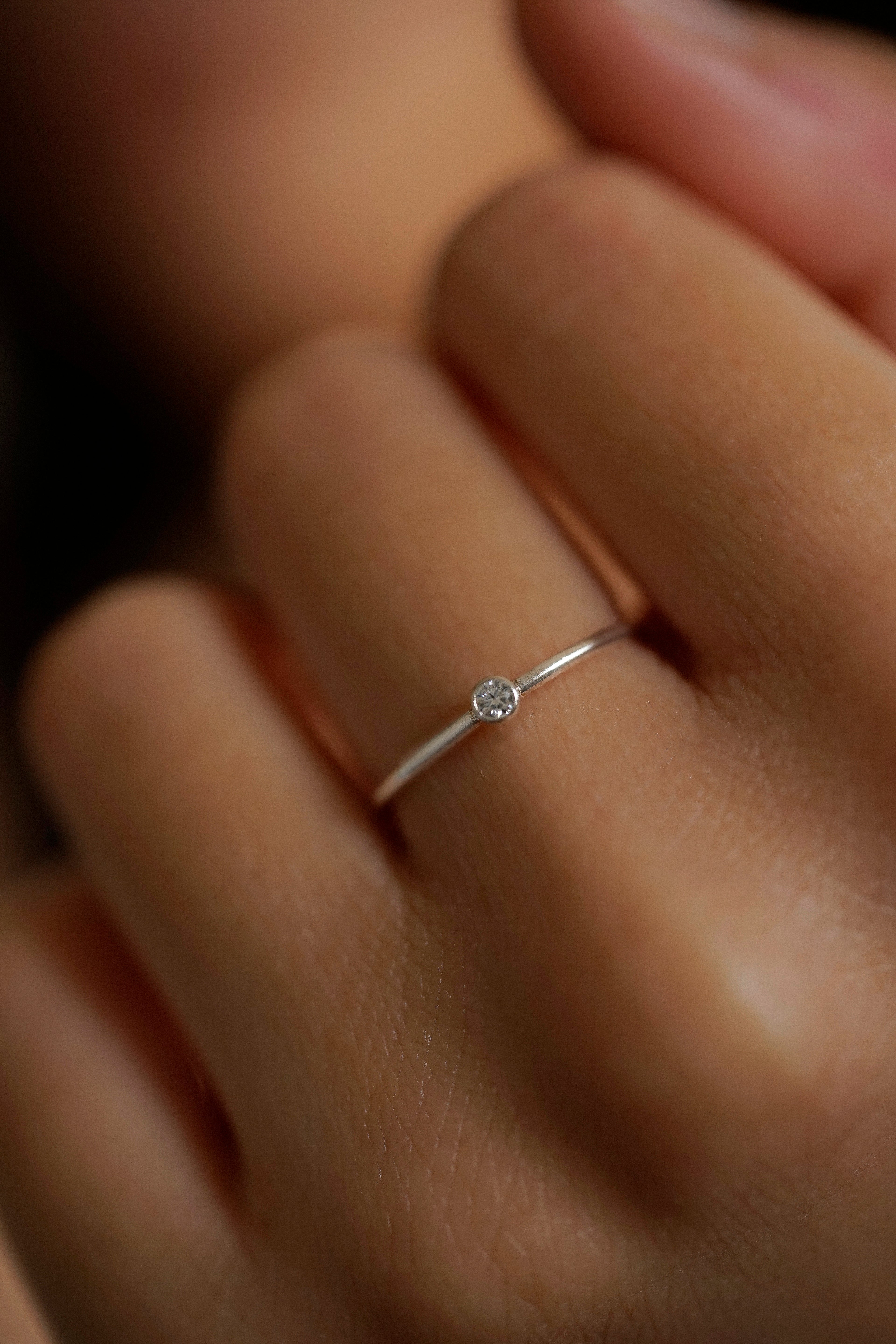 Dainty Cubic Zirconia Ring