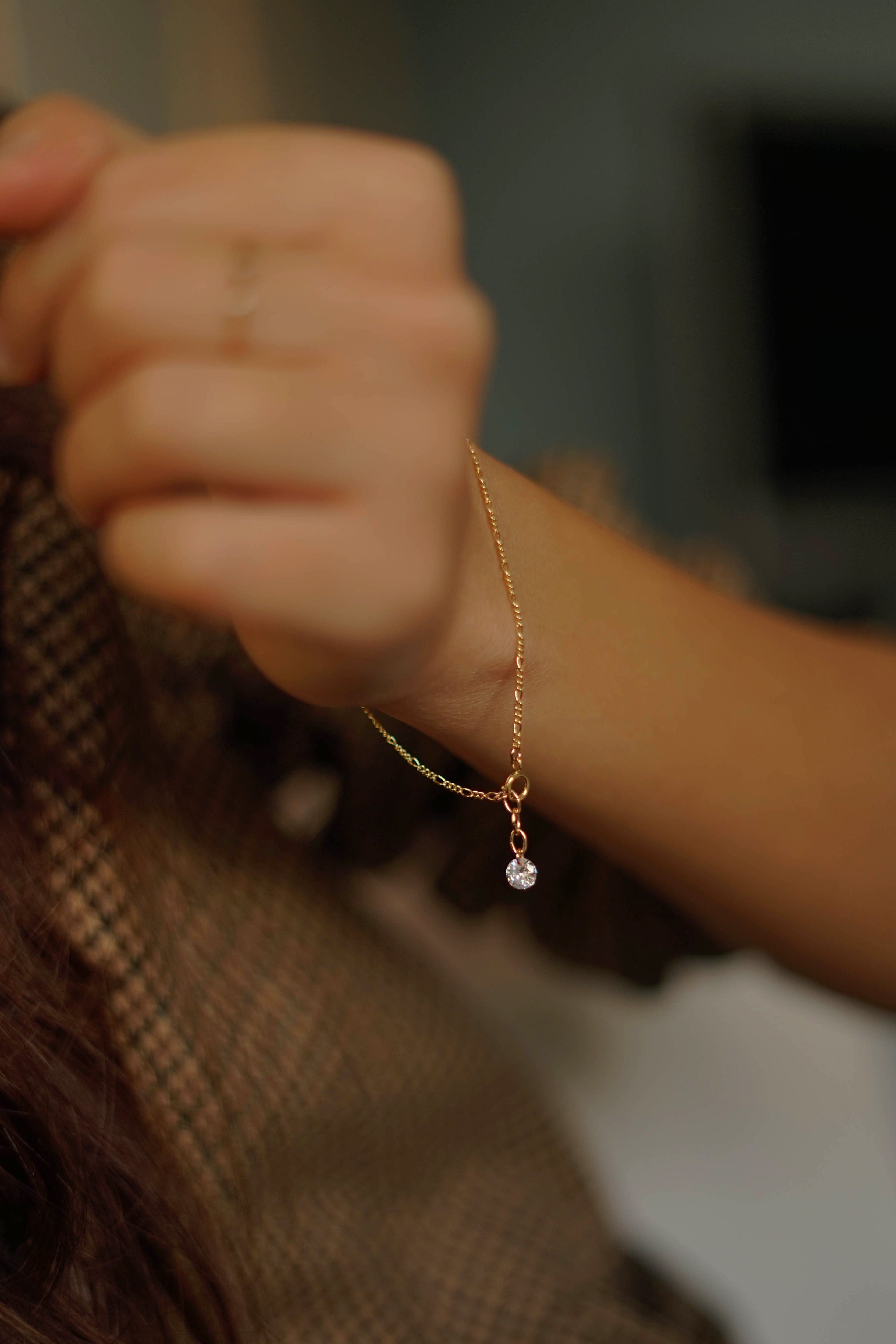 Dainty Figaro Cubic Zirconia Bracelet