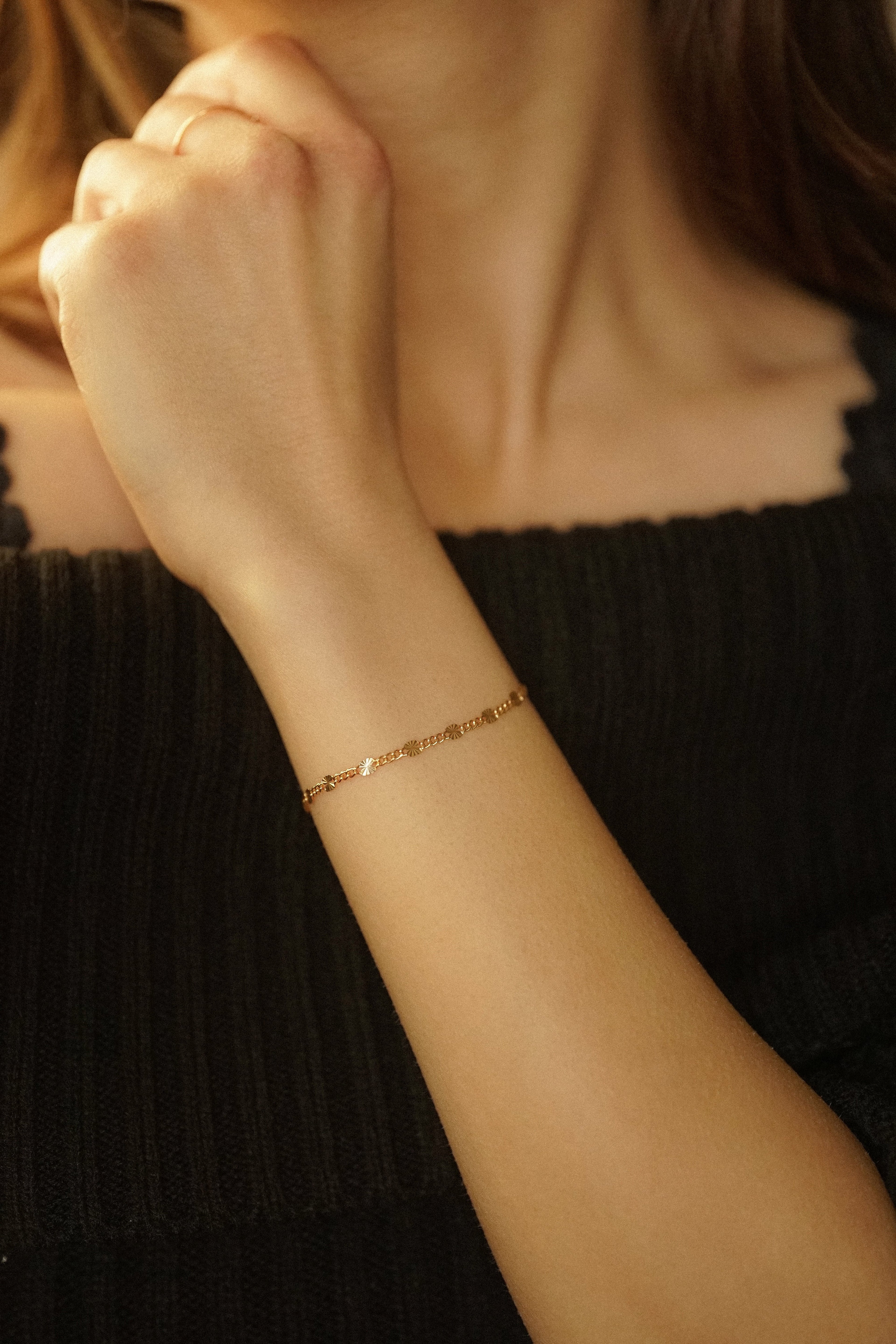 Sunburst Chain Bracelet