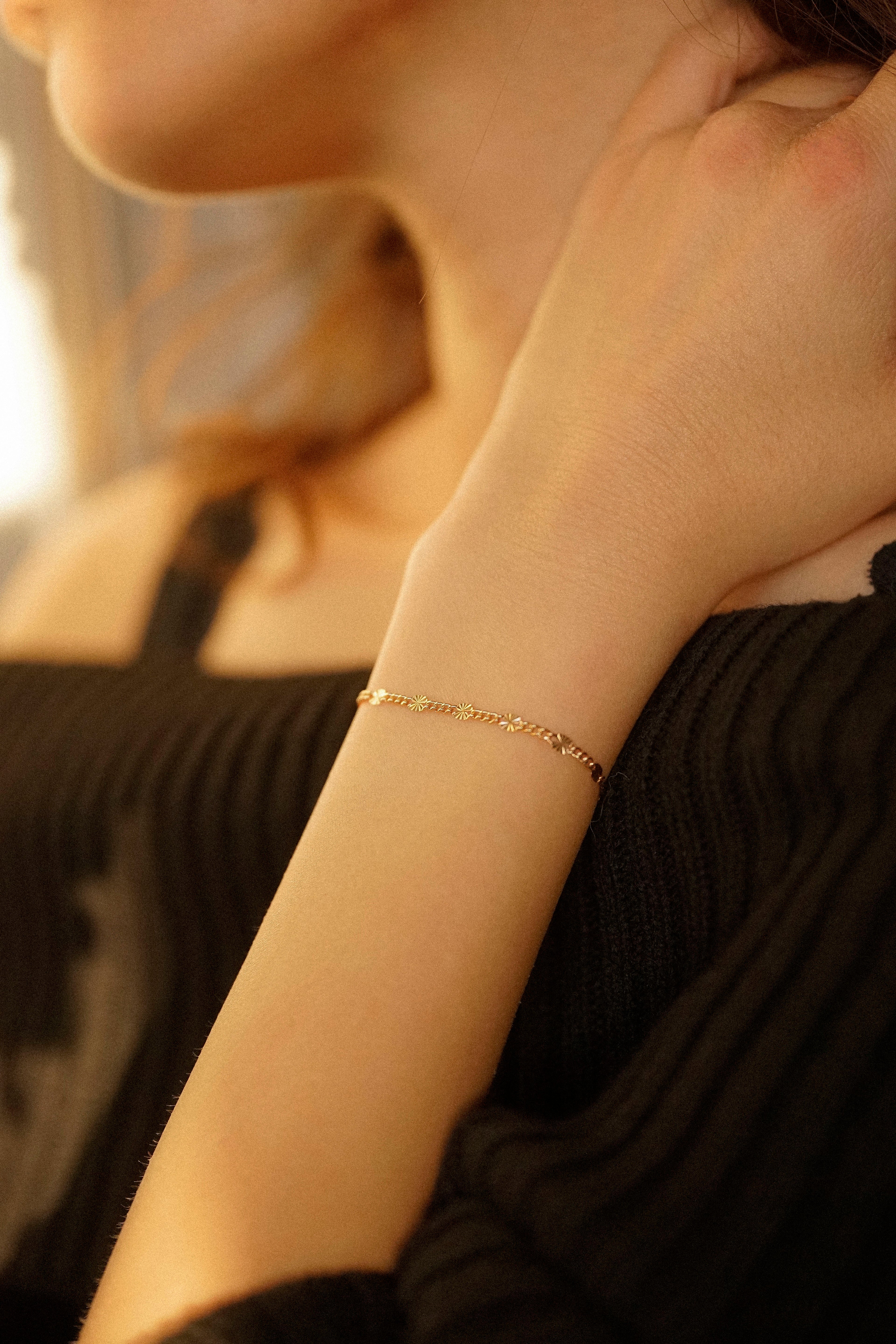 Sunburst Chain Bracelet