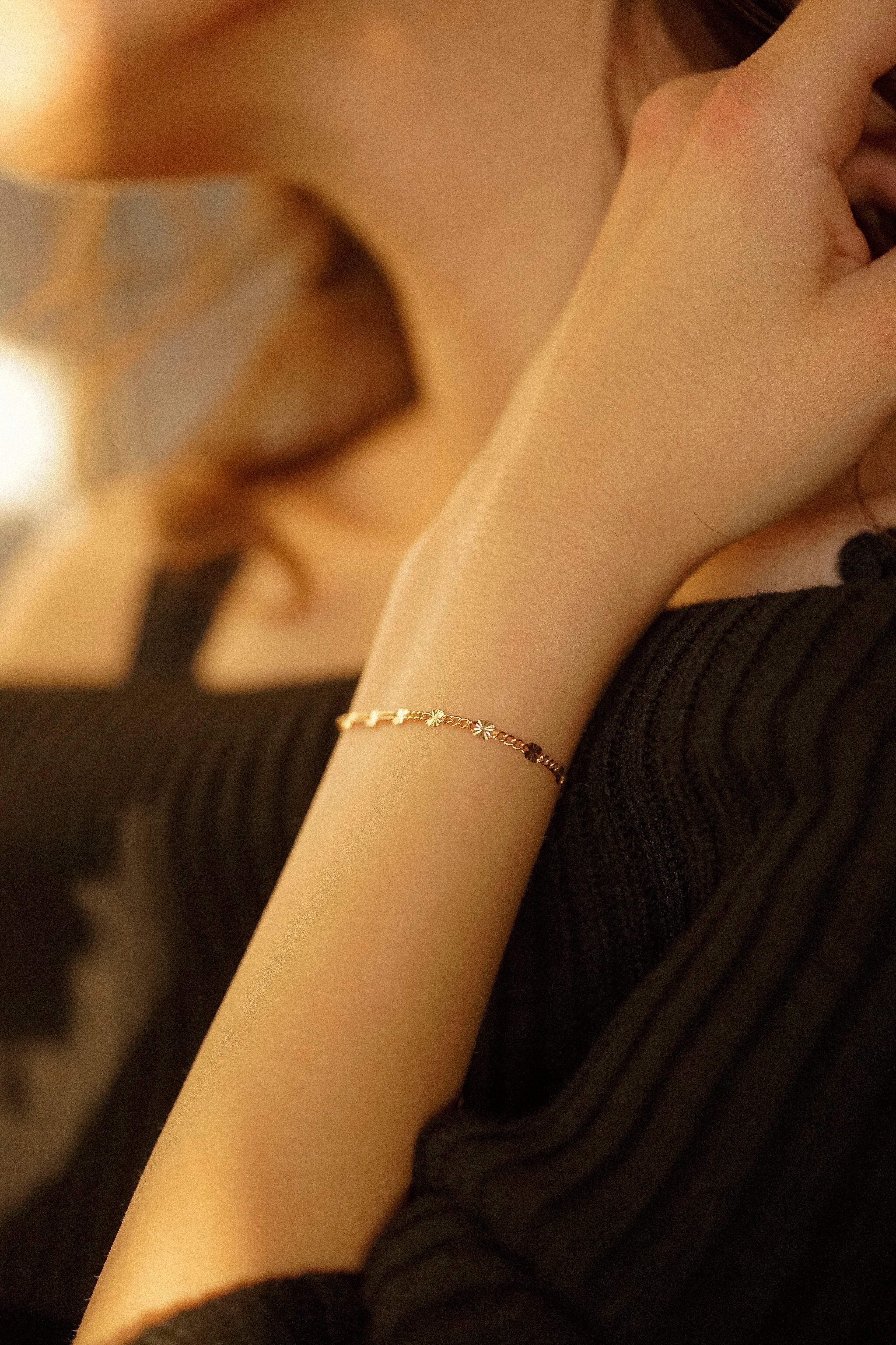 Sunburst Chain Bracelet