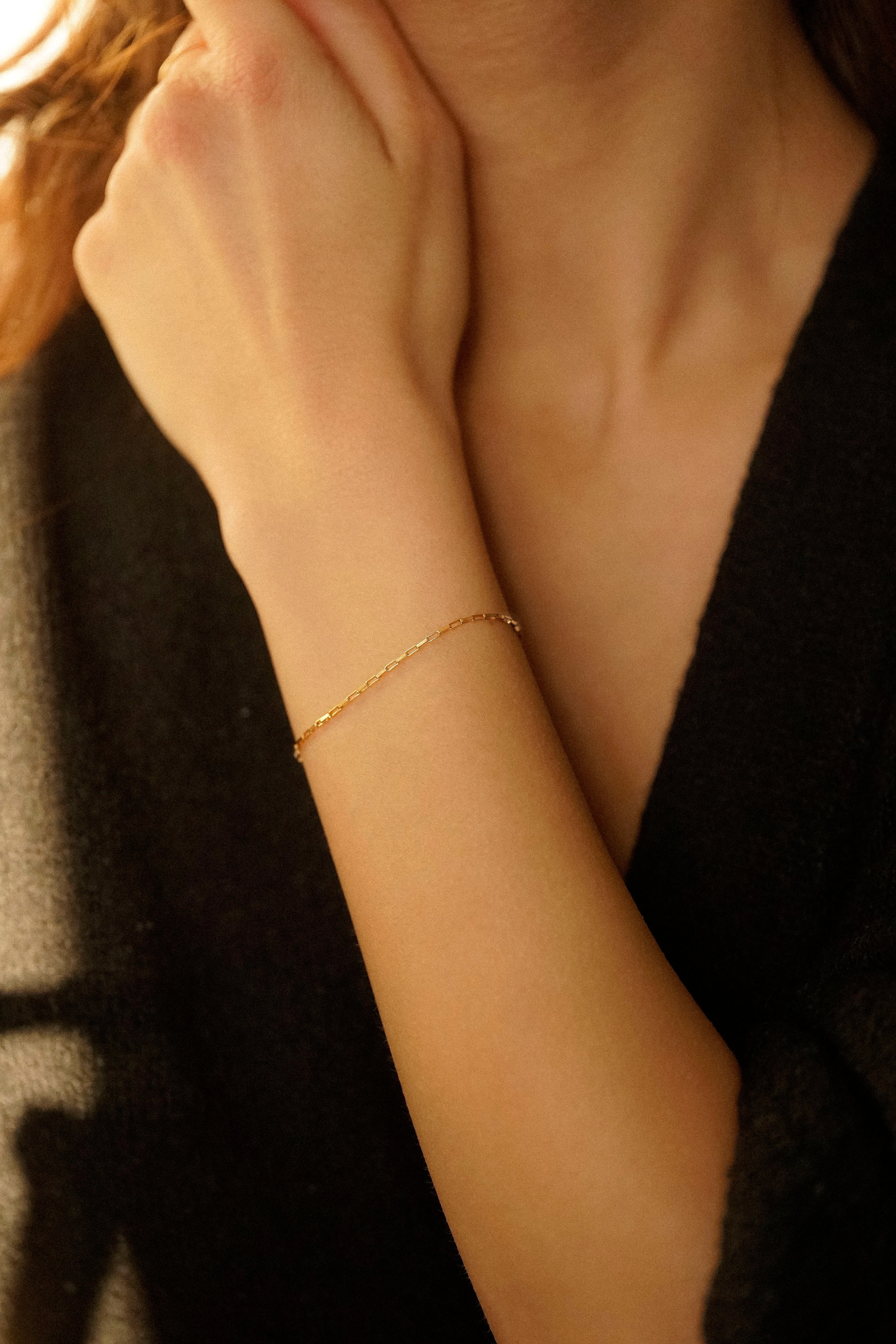 Tiny Box Chain Bracelet