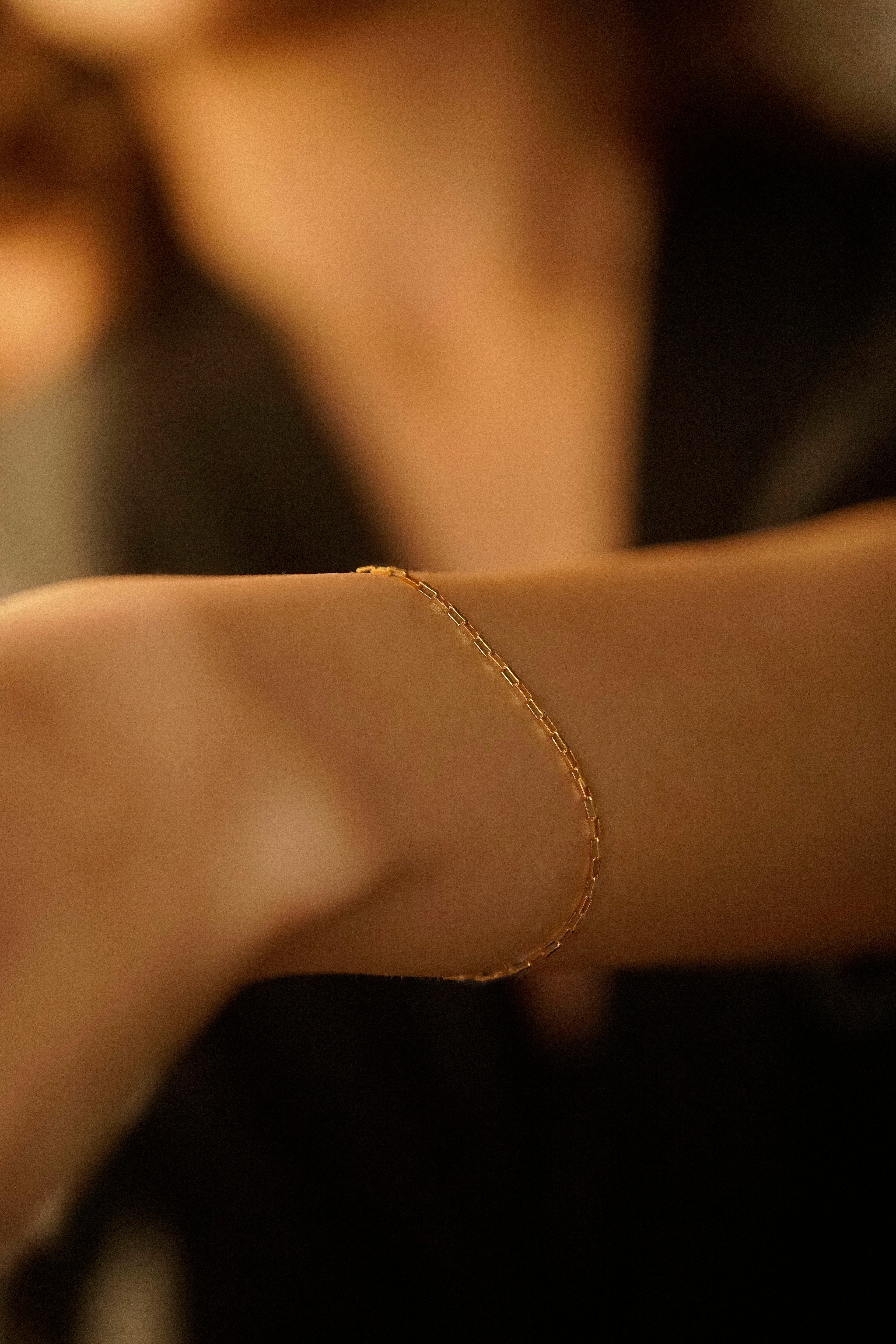 Tiny Box Chain Bracelet