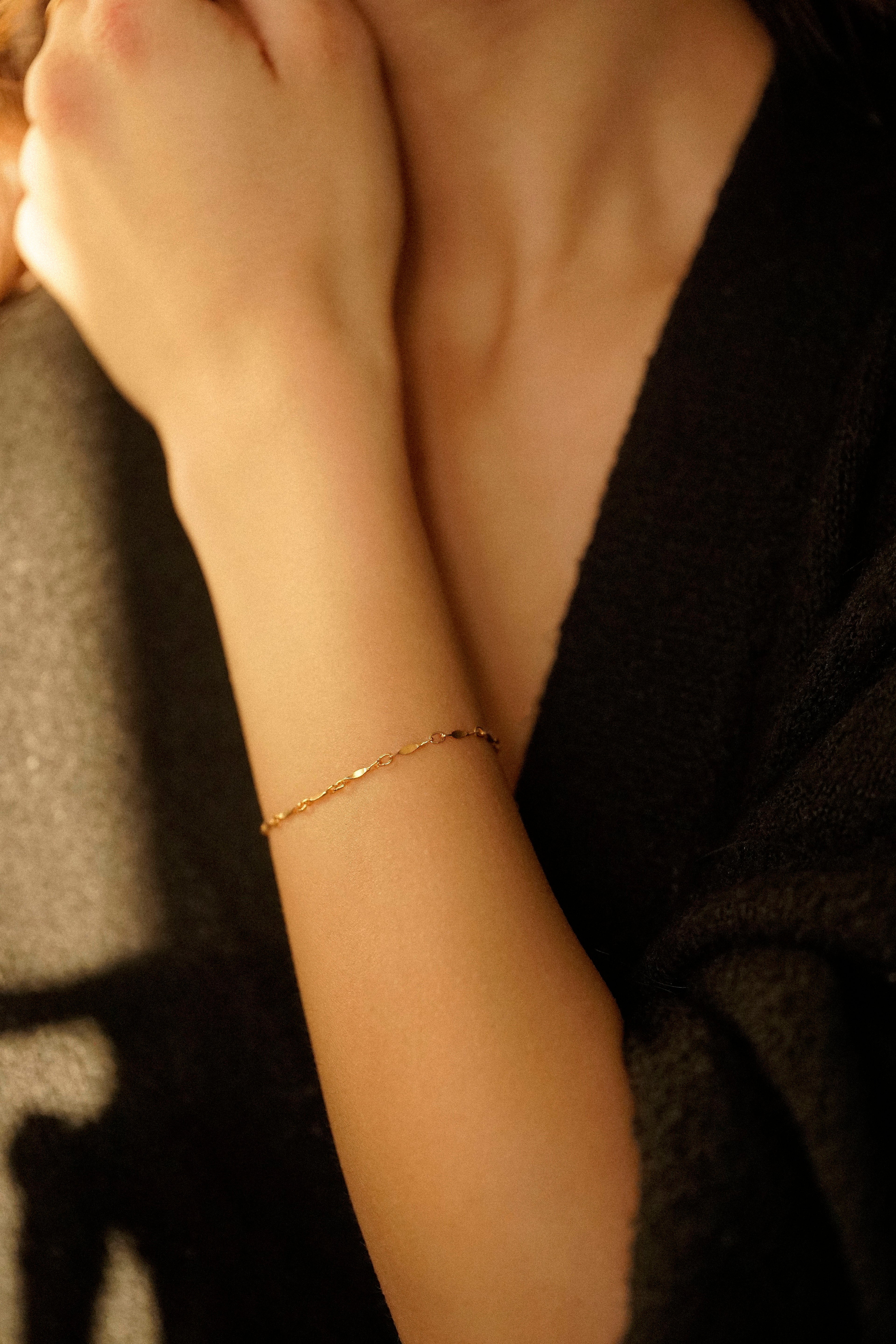 Dapped Bar Bracelet