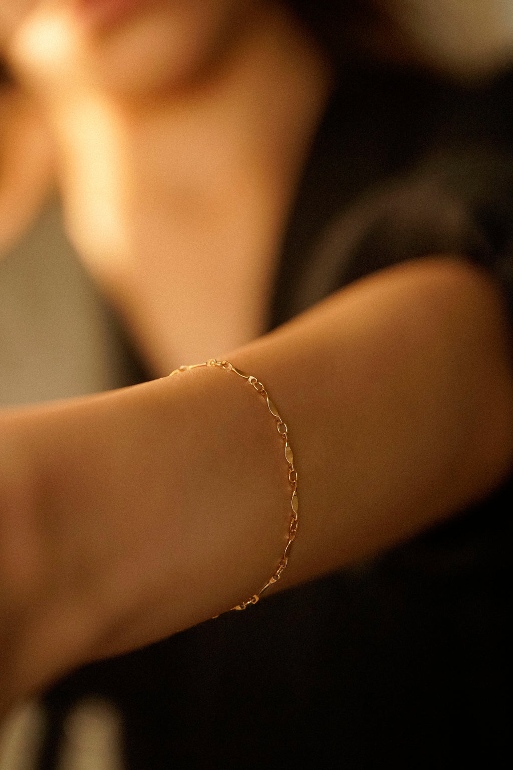 Dapped Bar Bracelet