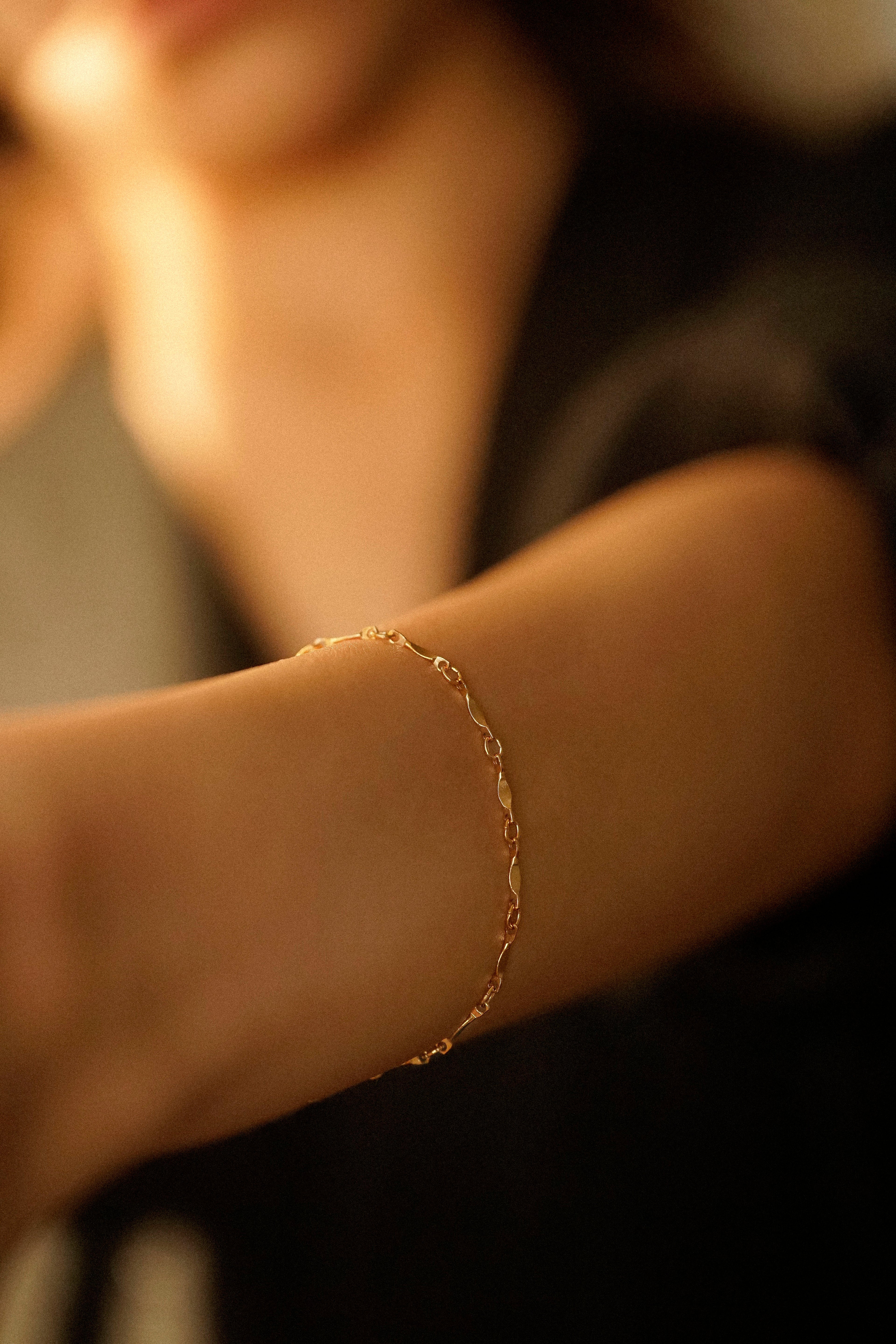Dapped Bar Bracelet