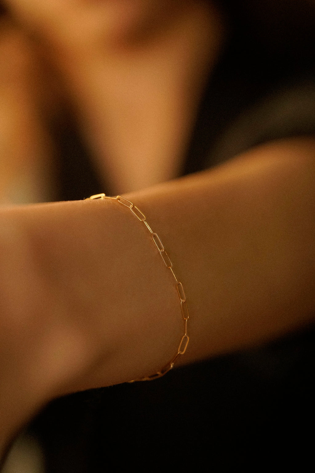 2mm Dainty Paperclip Bracelet