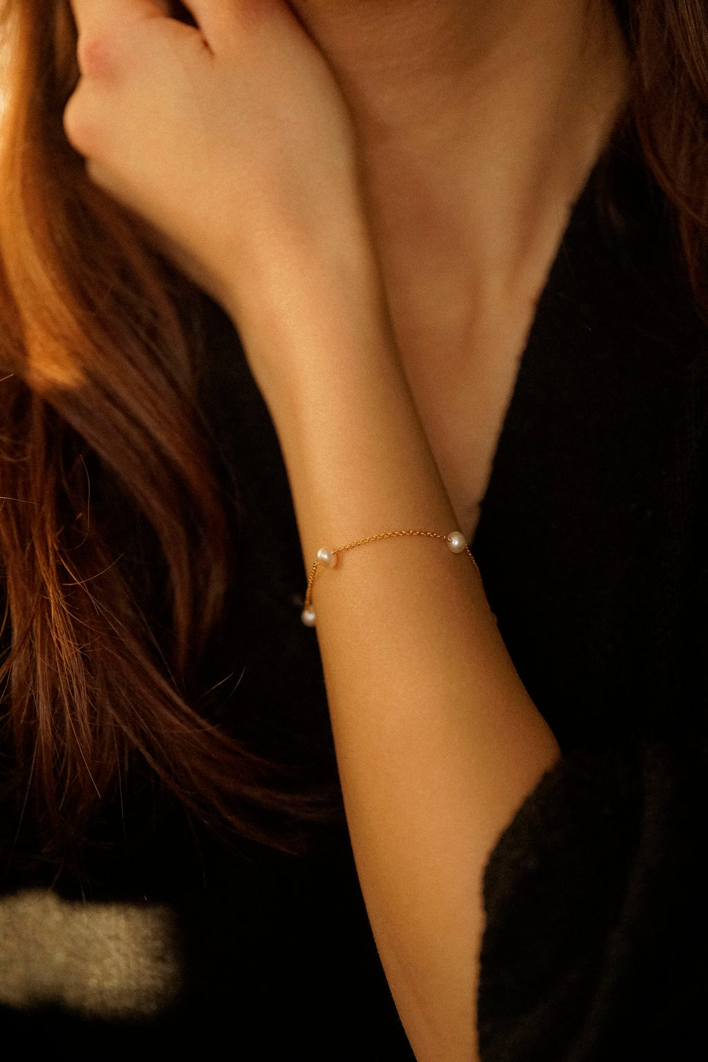 Floating Pearl Bracelet