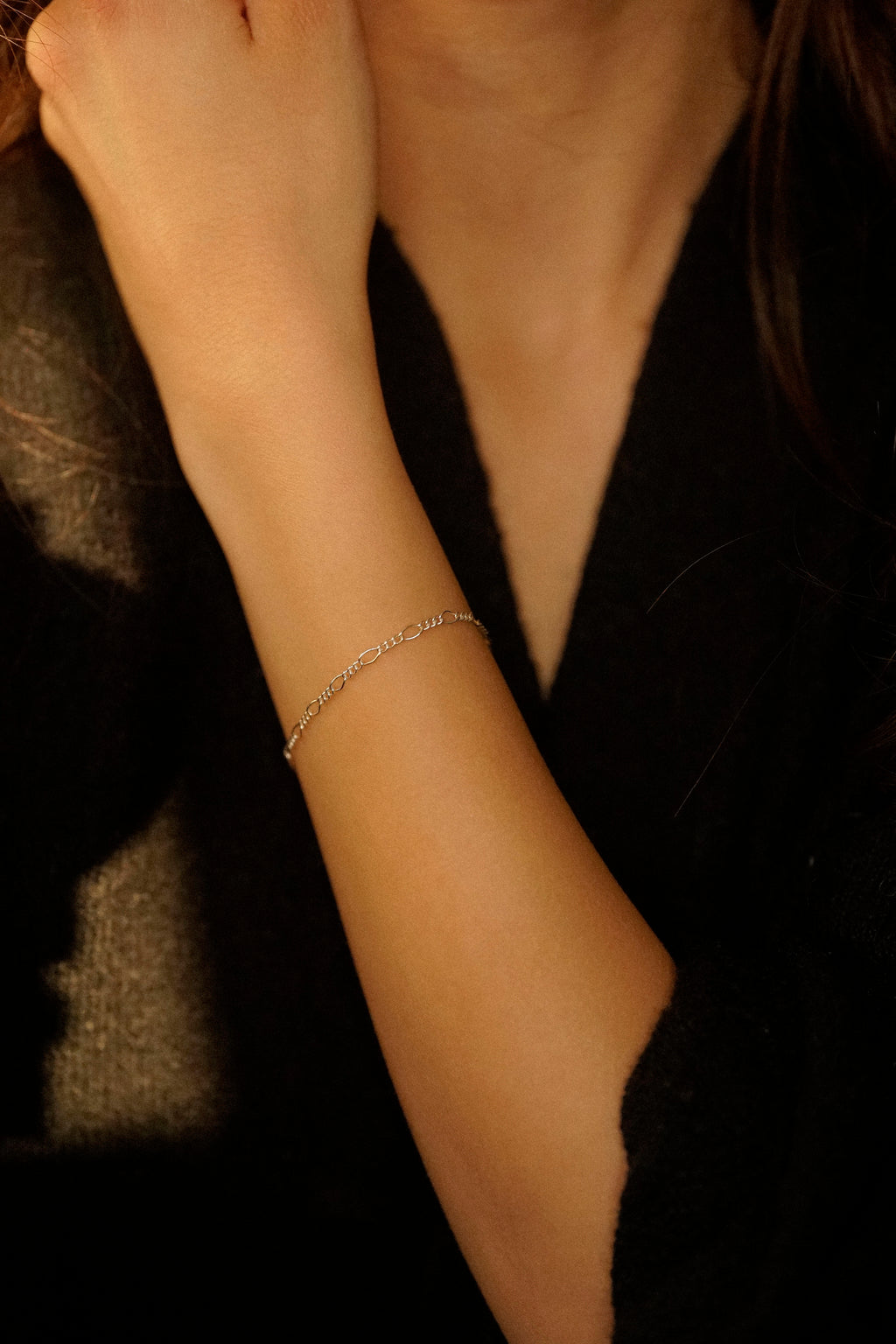 2.5mm Figaro Chain Bracelet