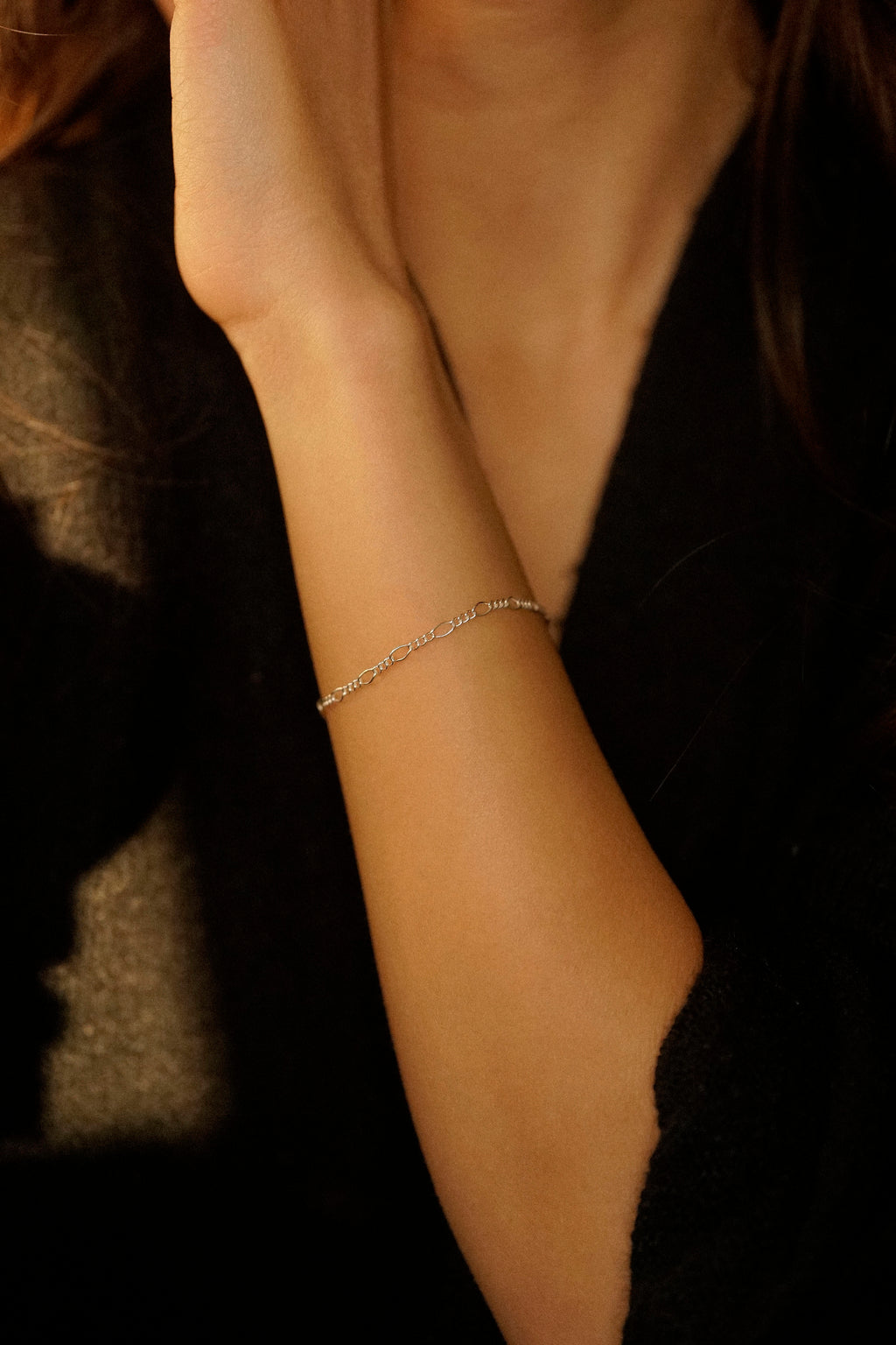 2.5mm Figaro Chain Bracelet