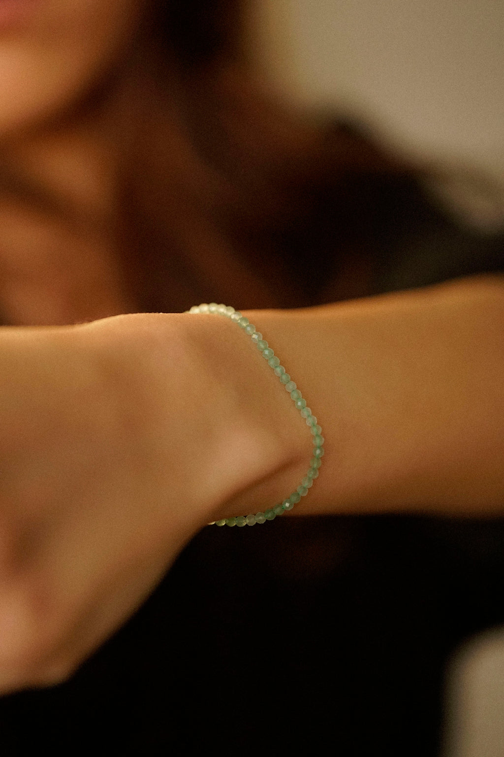 Faceted Gemstone Bead Bracelet