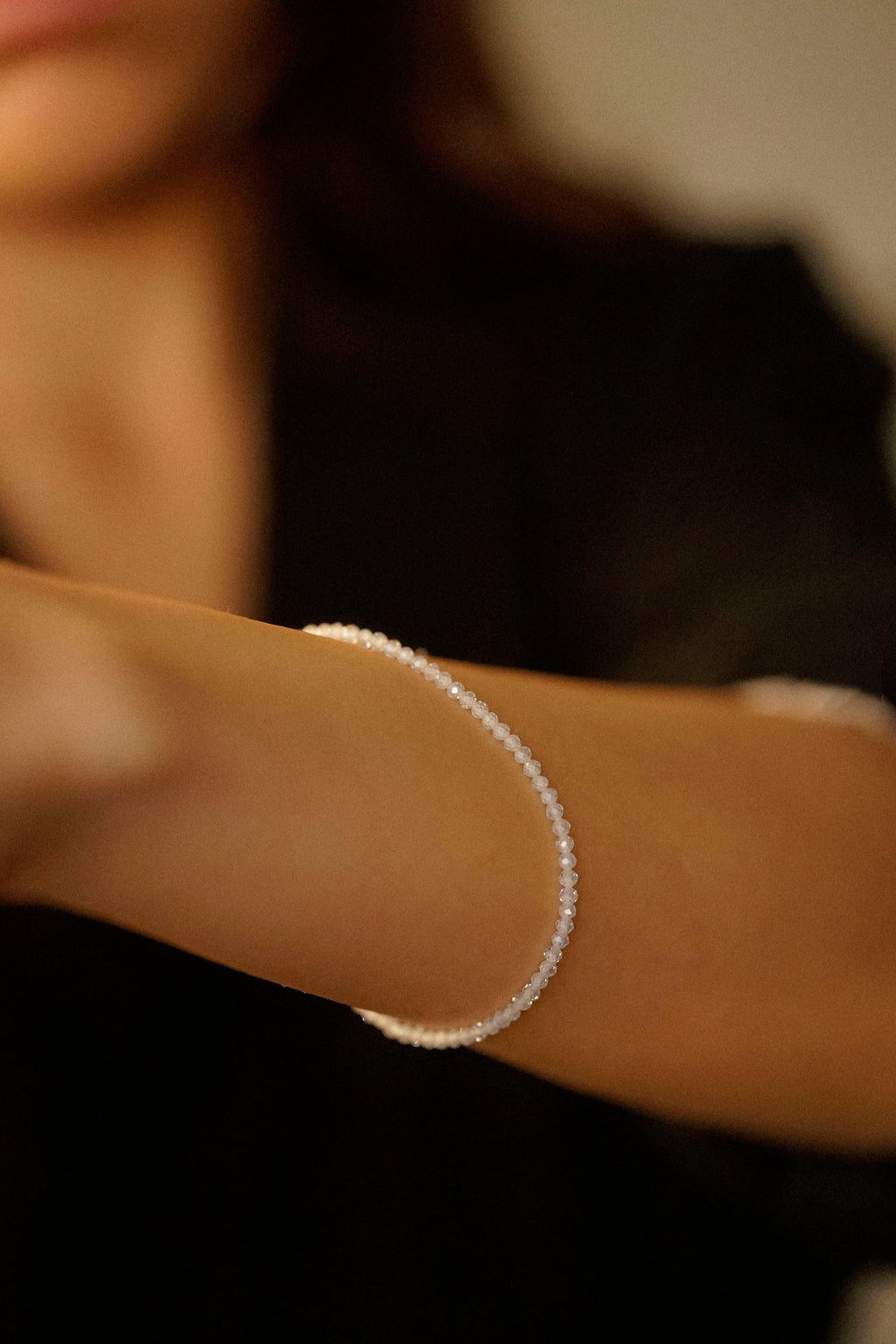 Faceted Gemstone Bead Bracelet