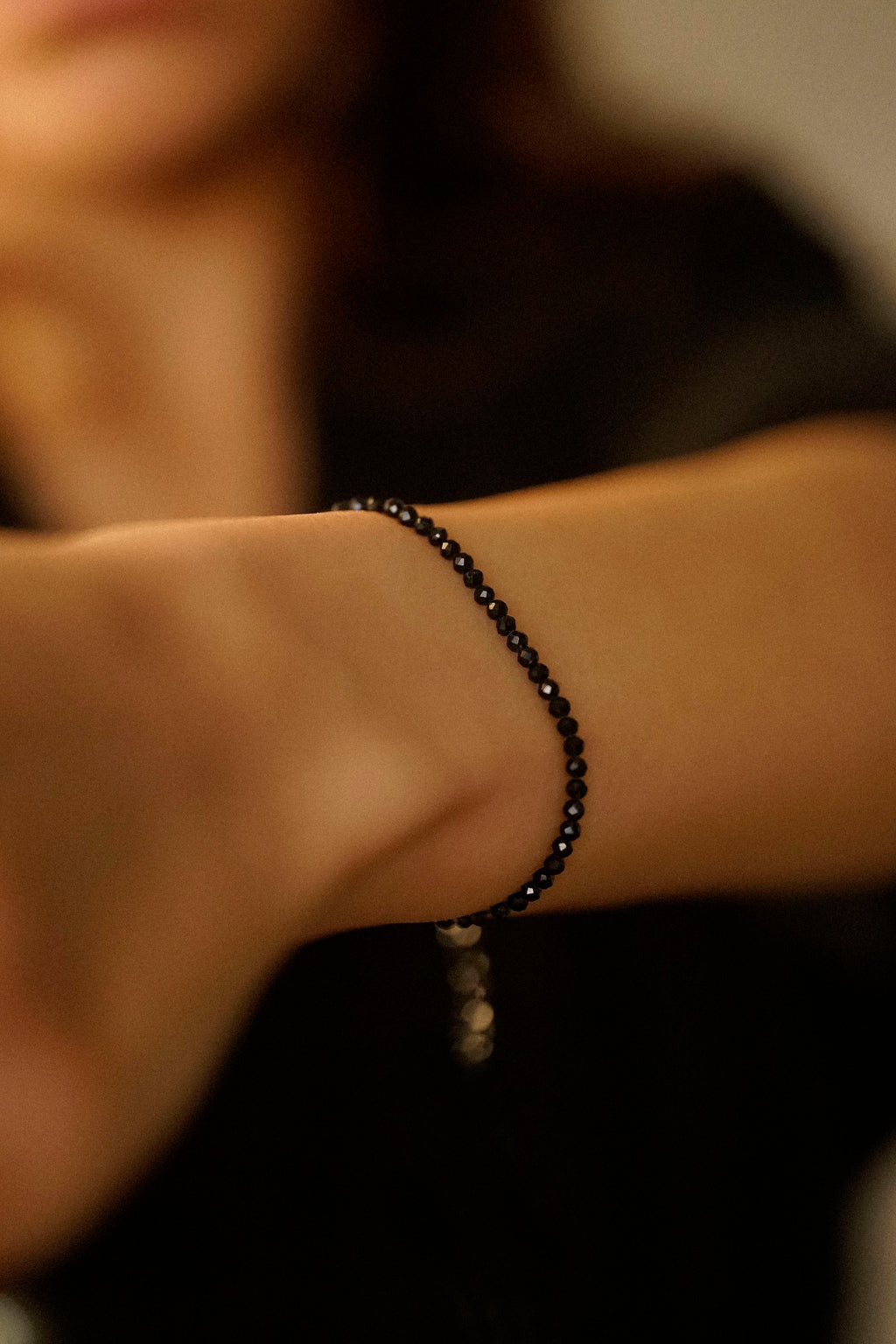 Faceted Gemstone Bead Bracelet