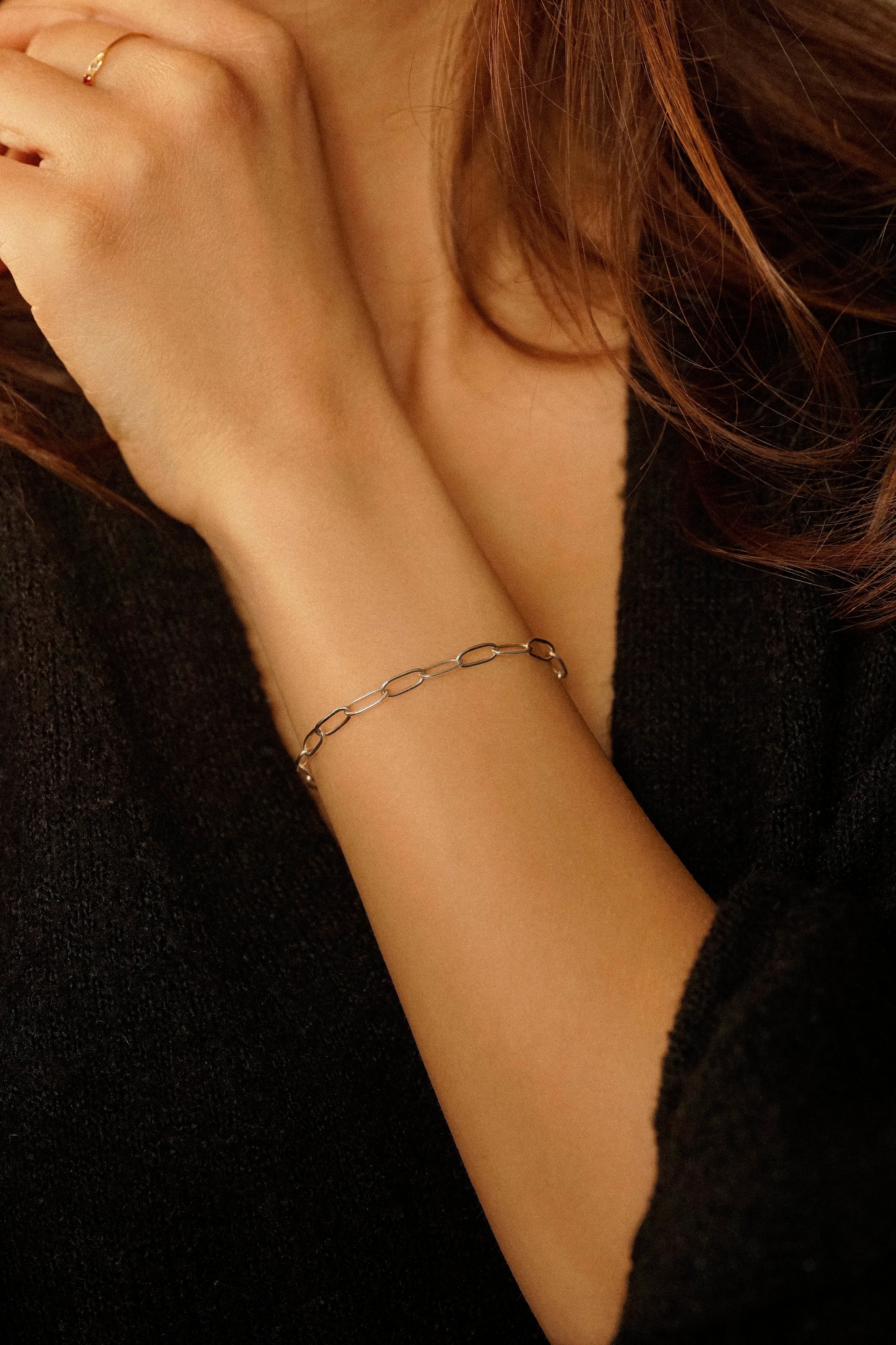 Paperclip Link Chain Bracelet