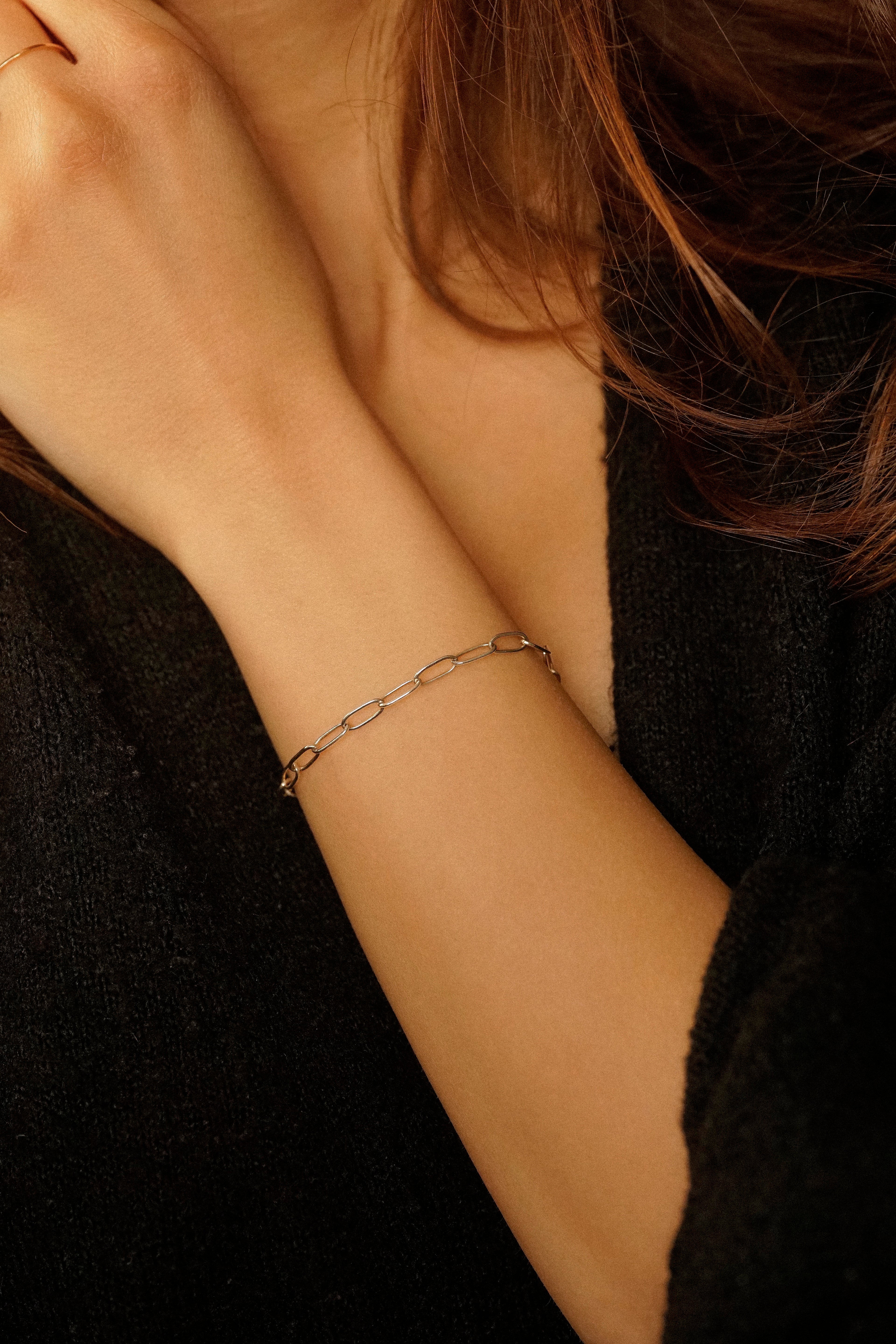 Paperclip Link Chain Bracelet