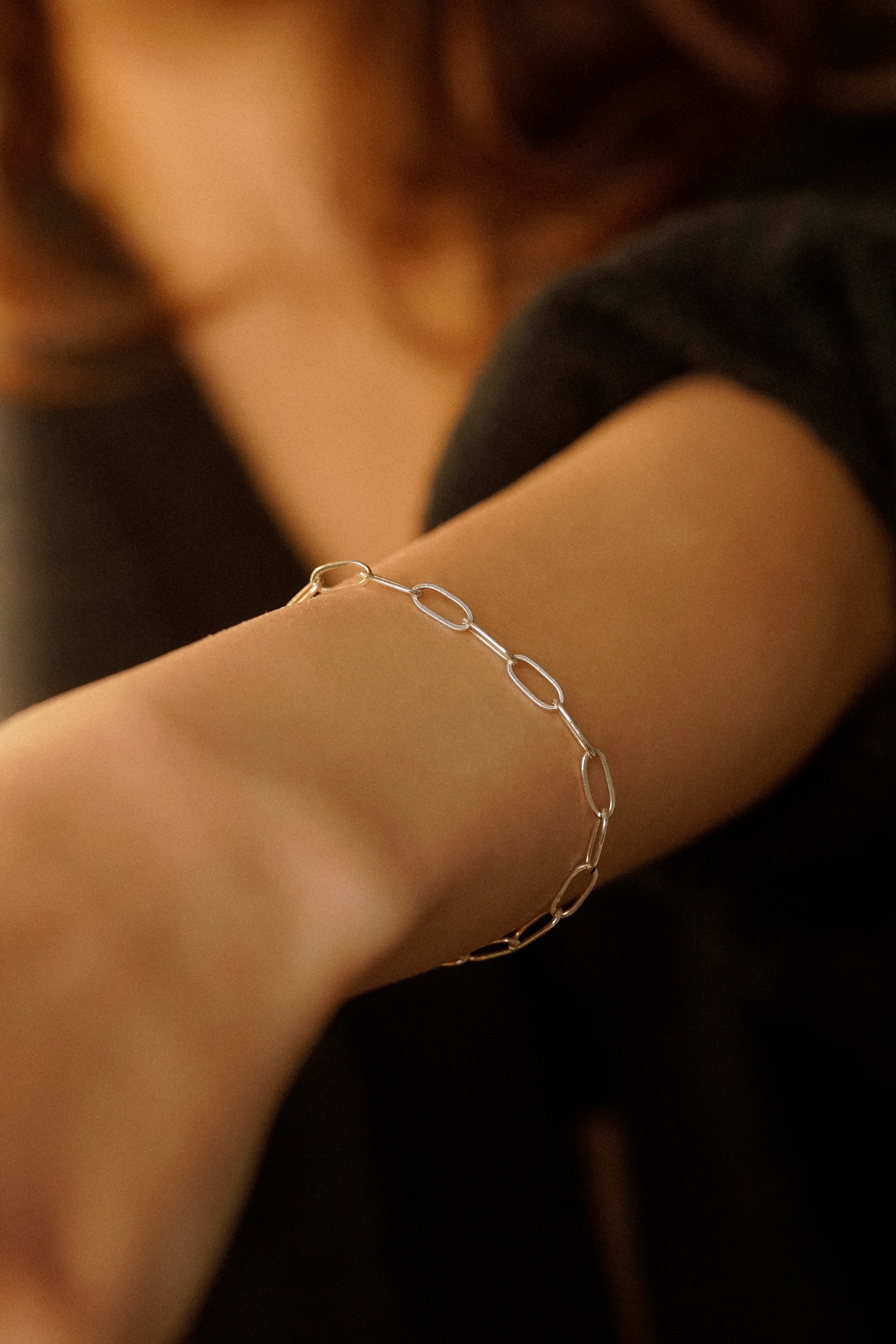 Paperclip Link Chain Bracelet