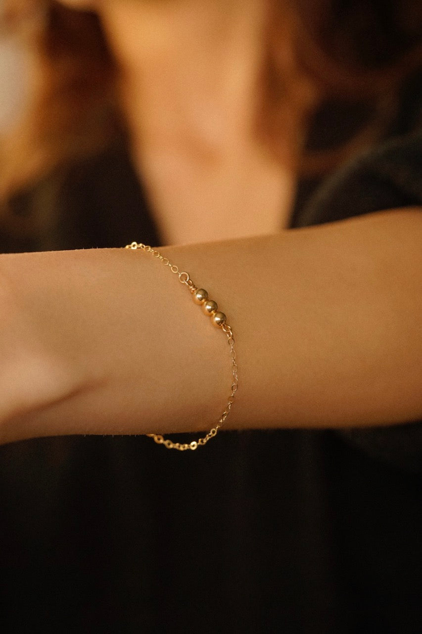 Three Bead Bracelet