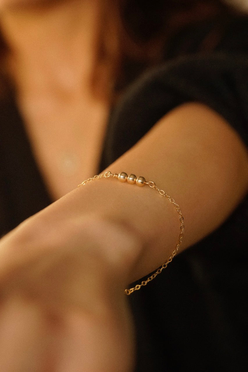 Three Bead Bracelet
