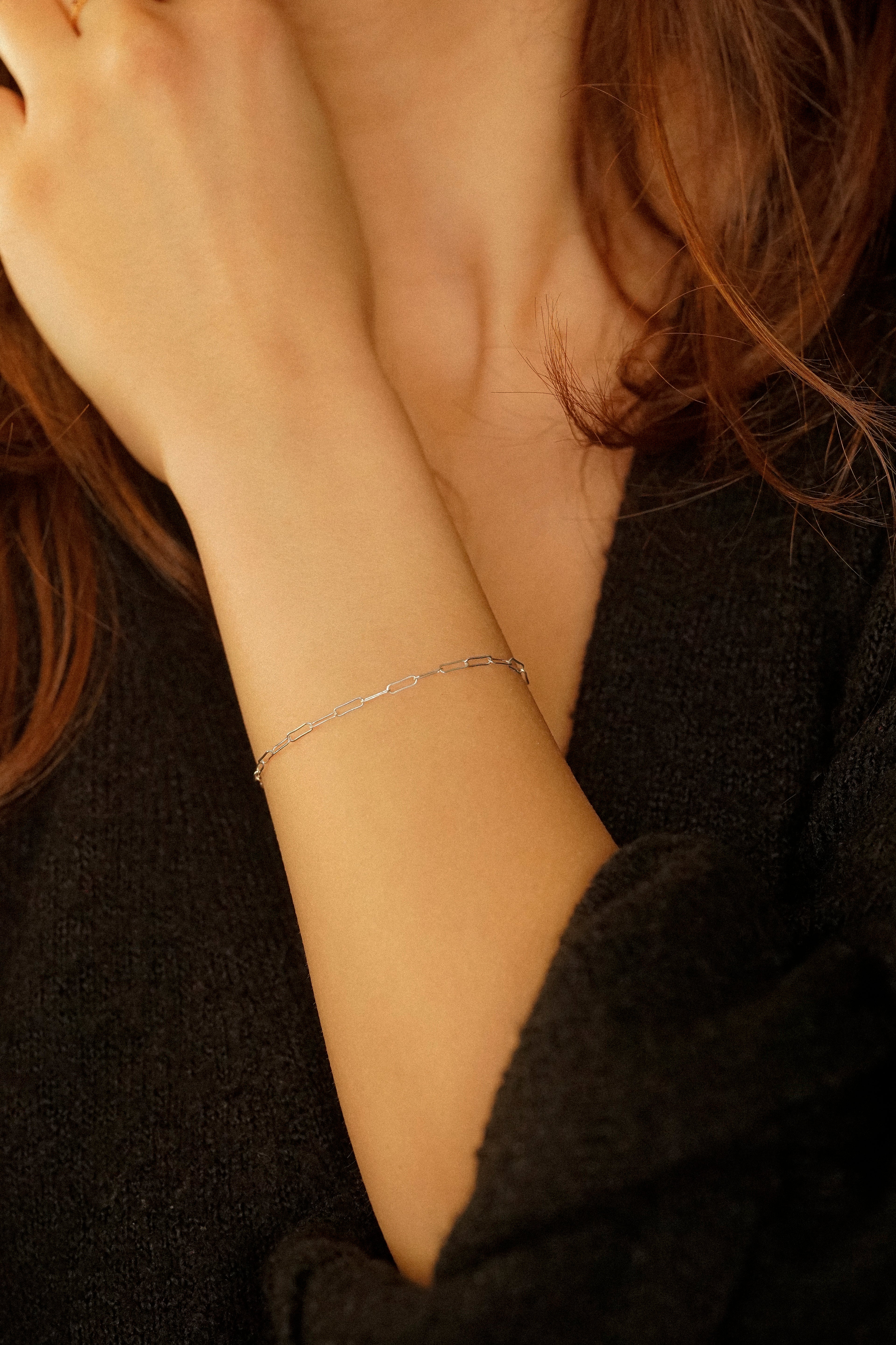 Dainty Paperclip Bracelet