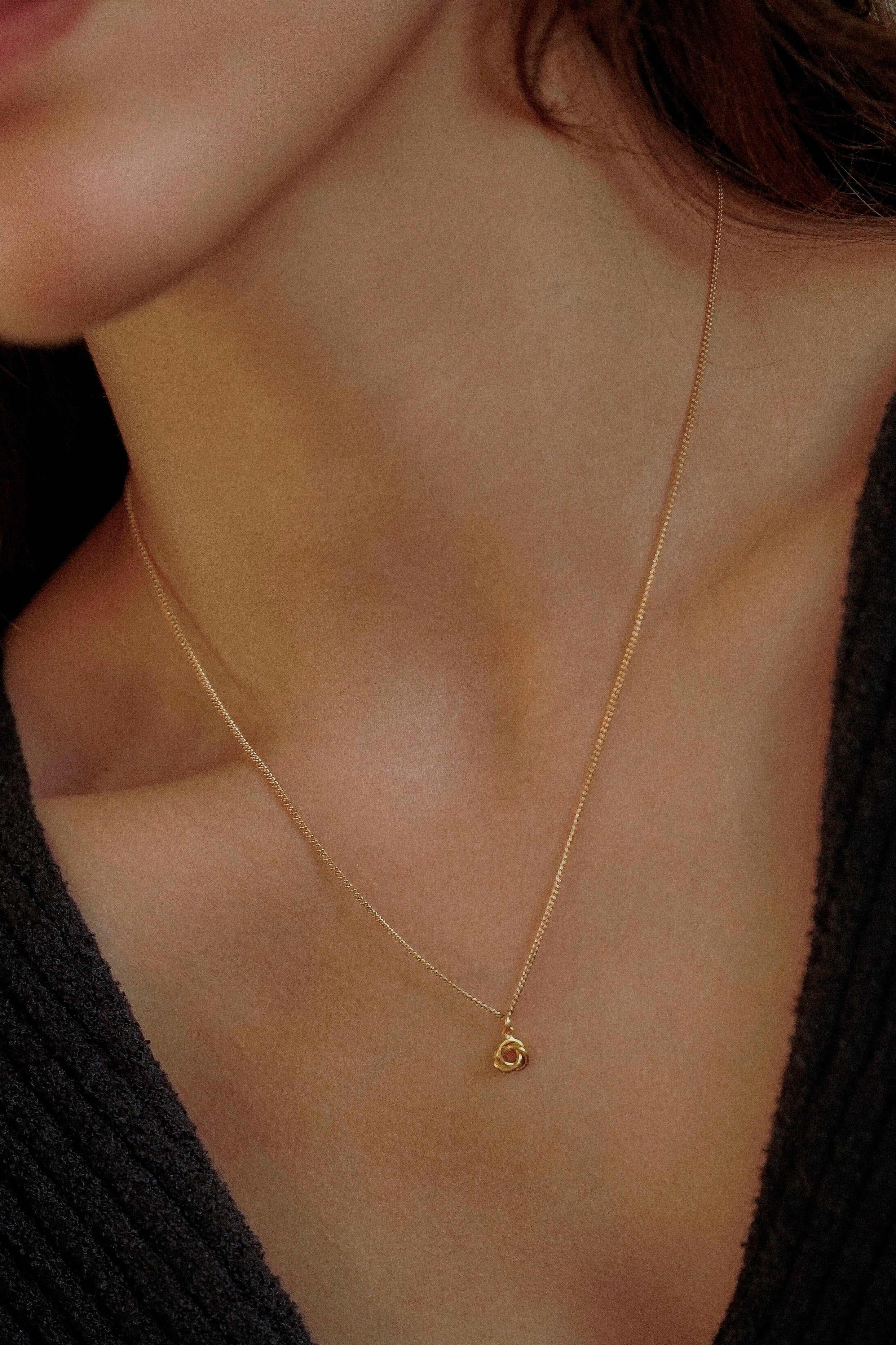 Love Knot Charm Necklace