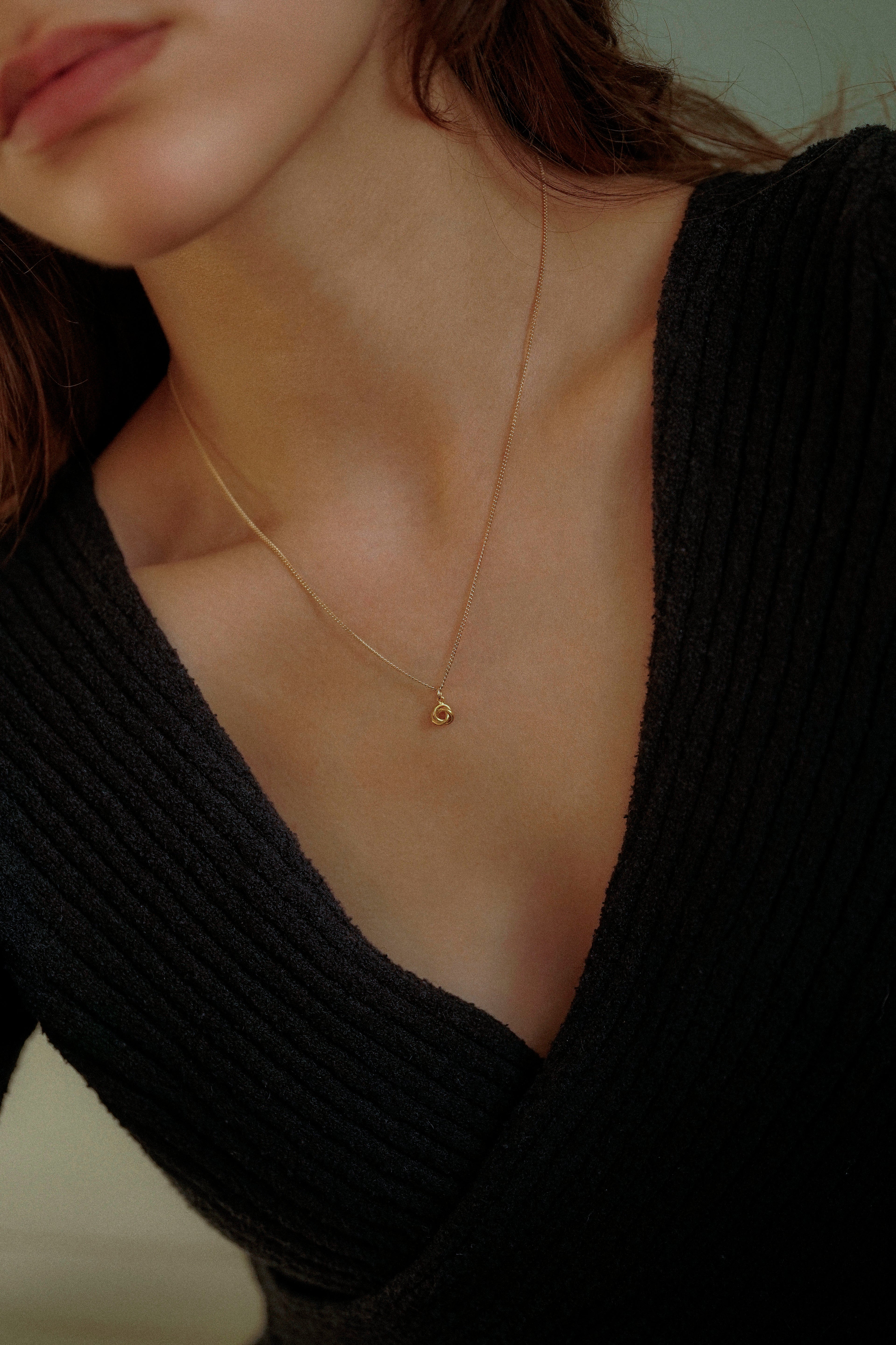 Love Knot Charm Necklace