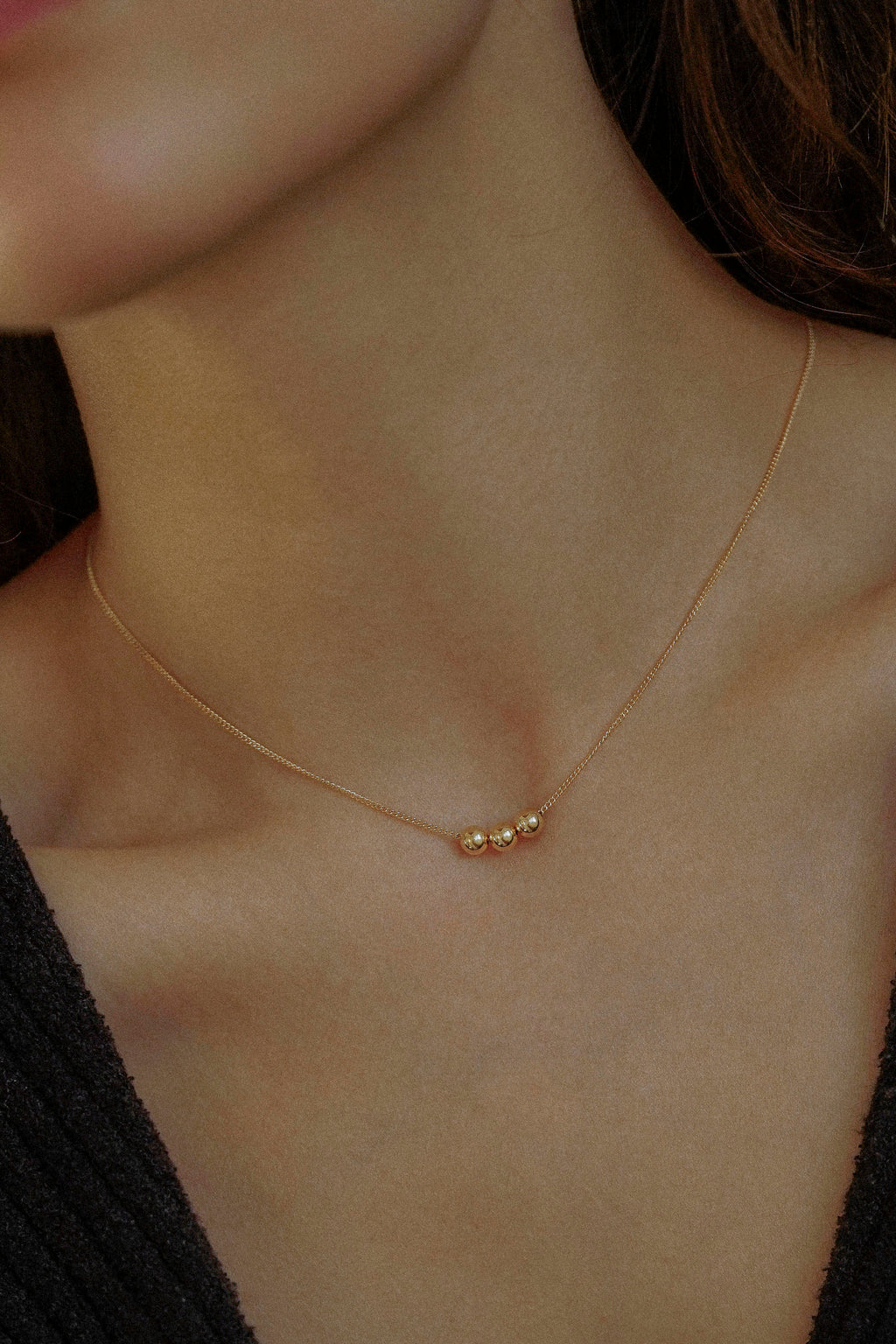 Three Bead Necklace