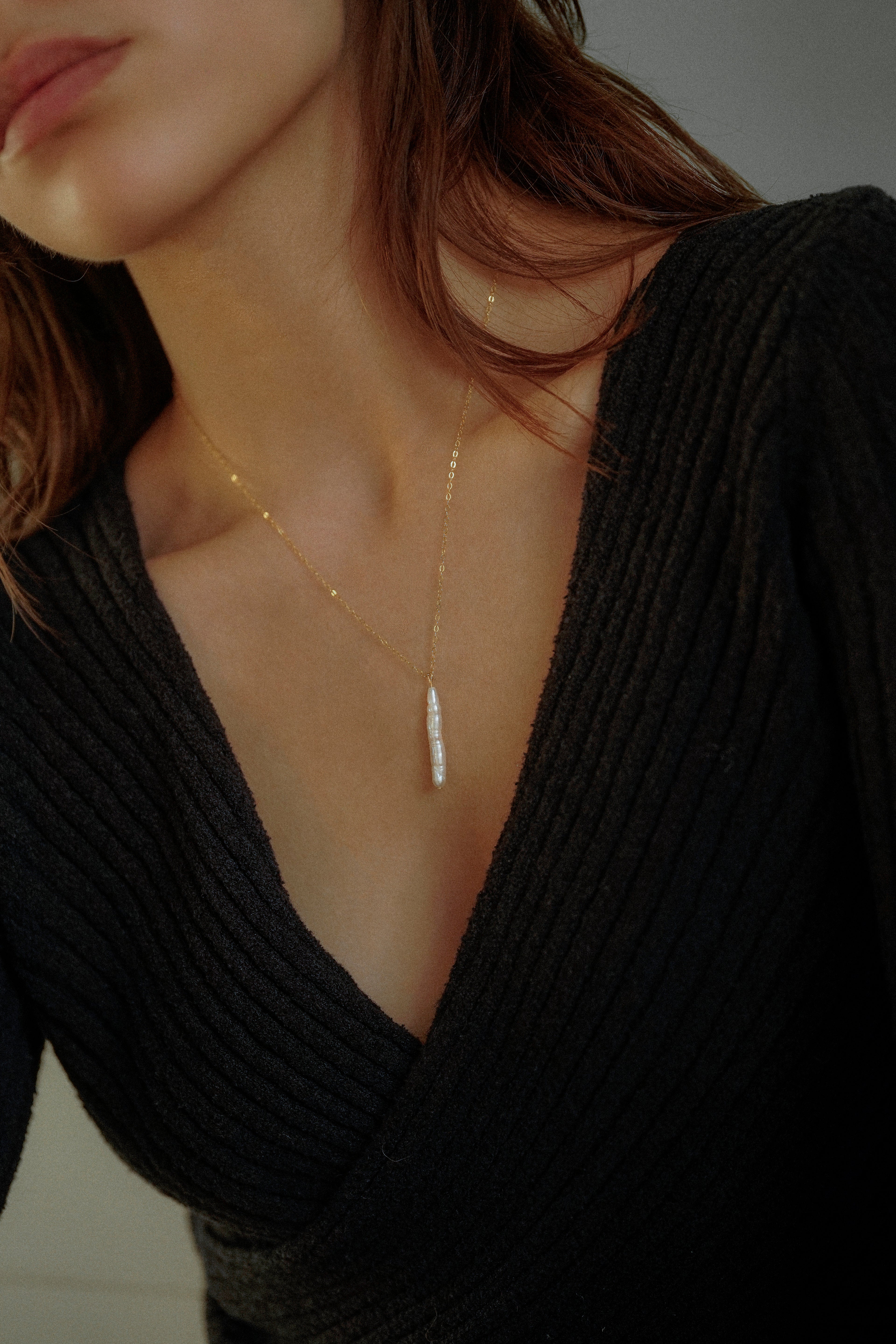 Long Freshwater Pearl Necklace