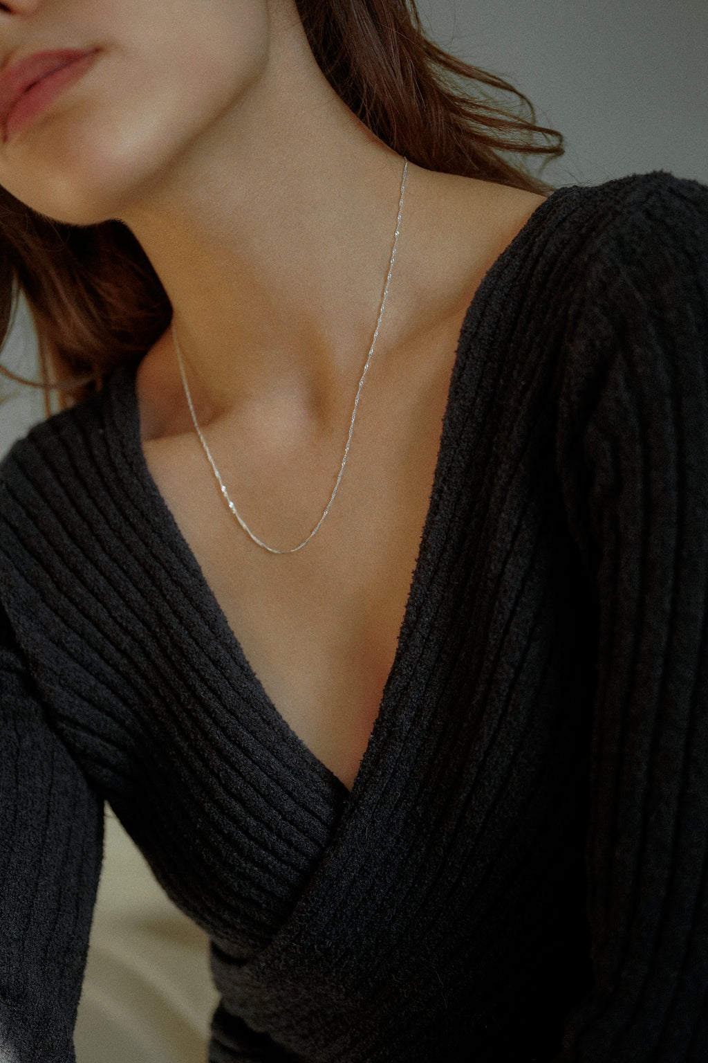 Dainty Thin Singapore Chain Necklace