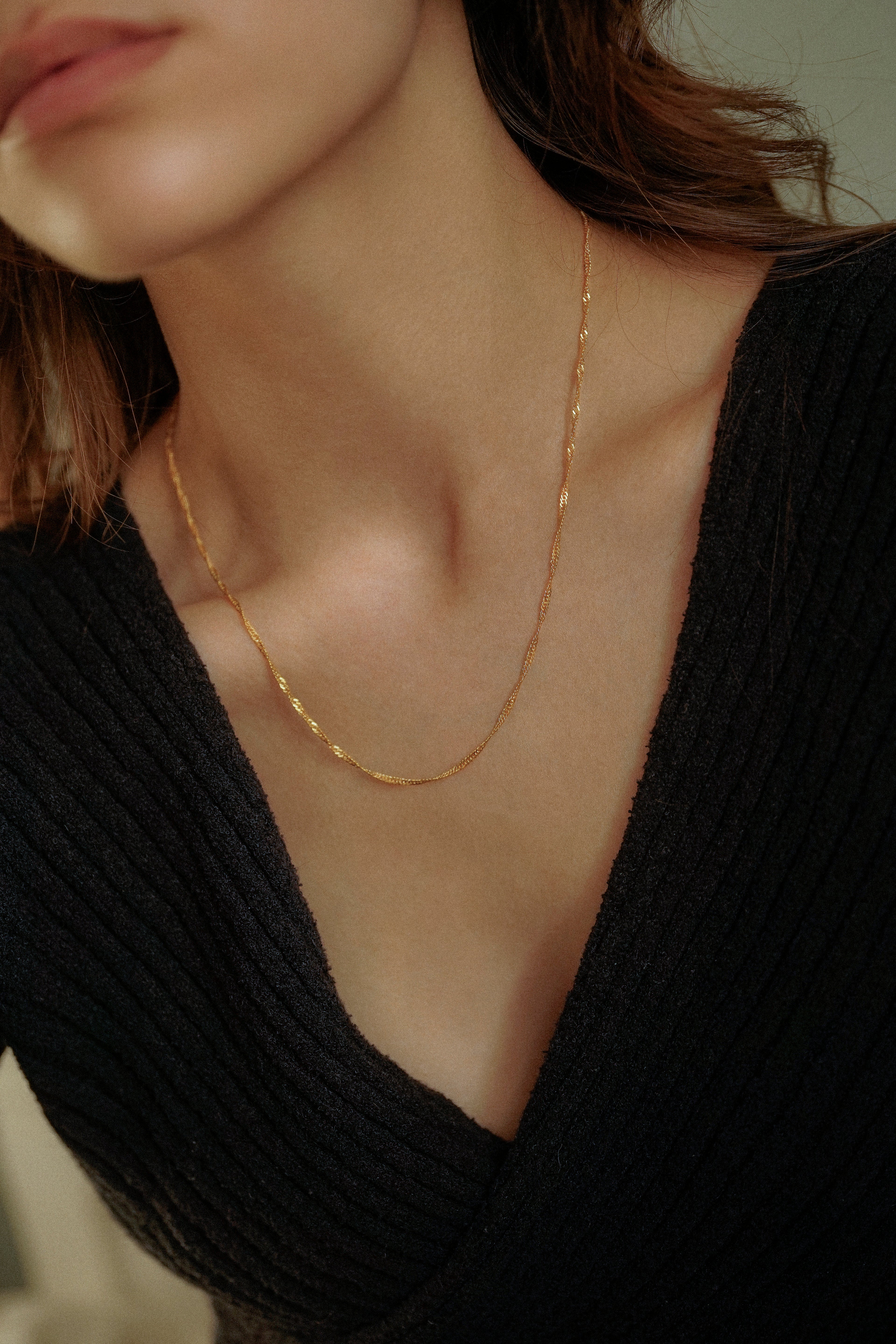 Singapore Twist Chain Necklace